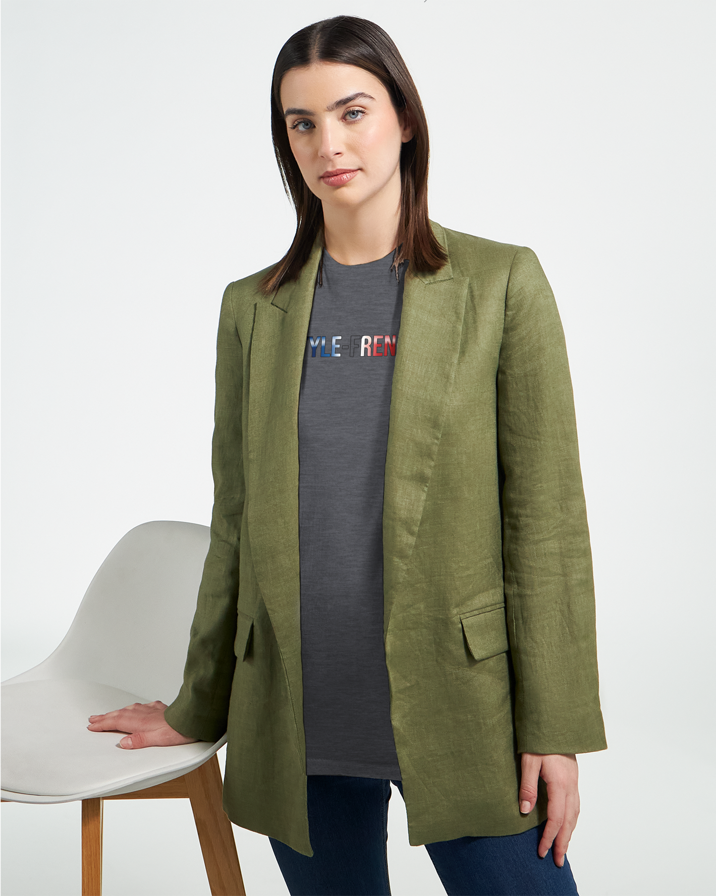 T-Shirt Freiheit Damen französischer Stil klassischer Rundhalsausschnitt | Gildan® 64000L