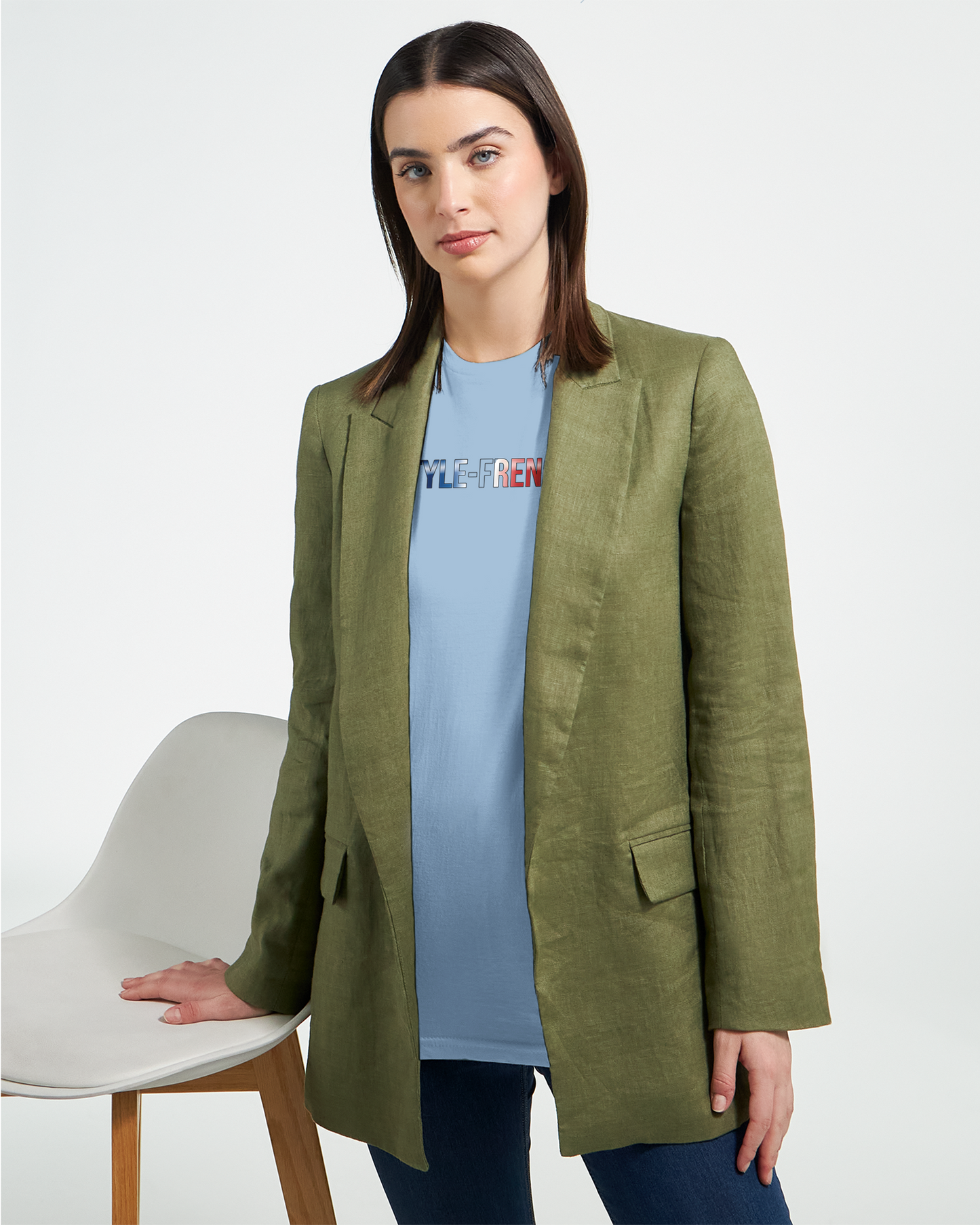 T-Shirt Freiheit Damen französischer Stil klassischer Rundhalsausschnitt | Gildan® 64000L