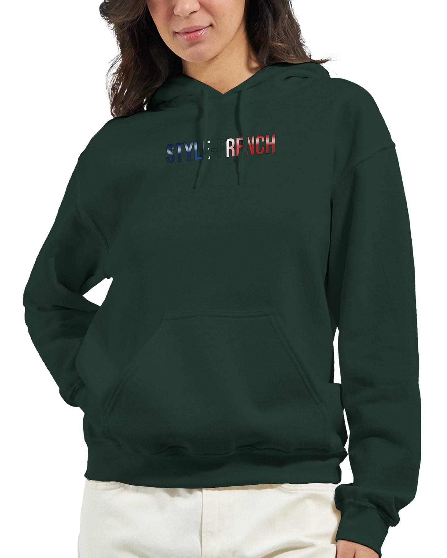 Kapuzenpullover Es lebe Frankreich klassischer Stil für Damen | Gildan® 18500