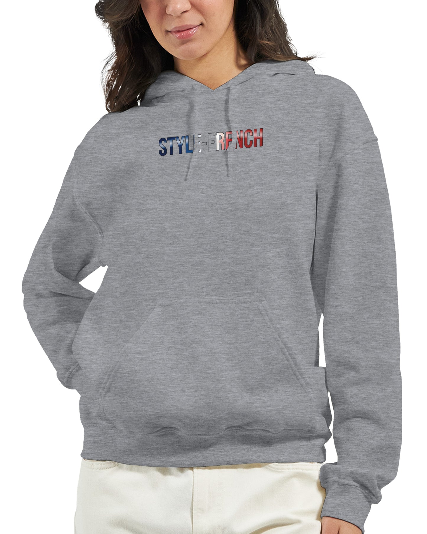 Kapuzenpullover Es lebe Frankreich klassischer Stil für Damen | Gildan® 18500