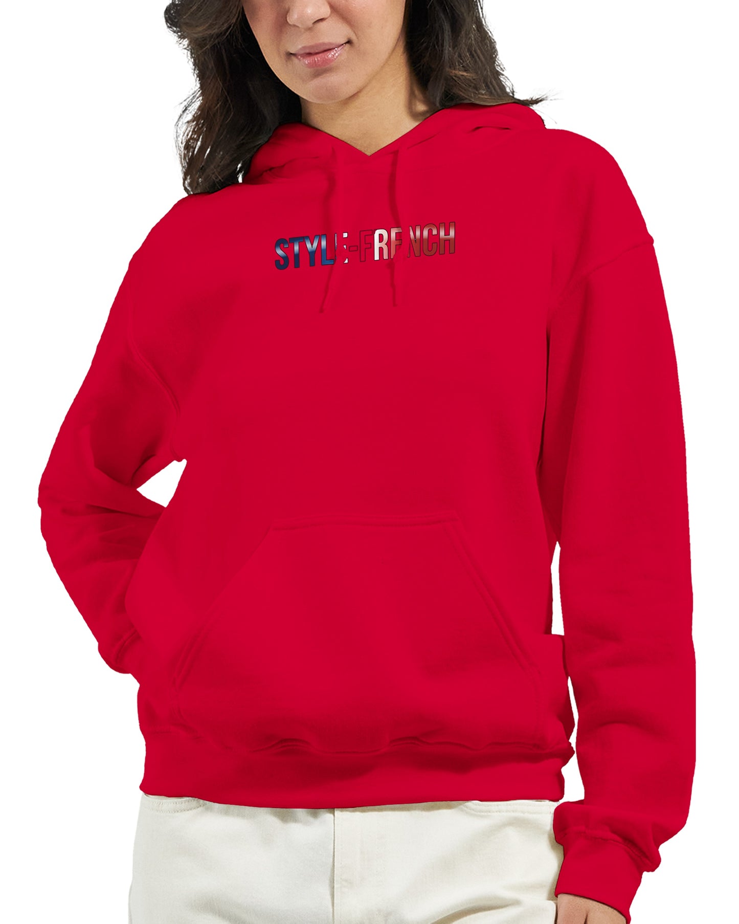 Kapuzenpullover Es lebe Frankreich klassischer Stil für Damen | Gildan® 18500