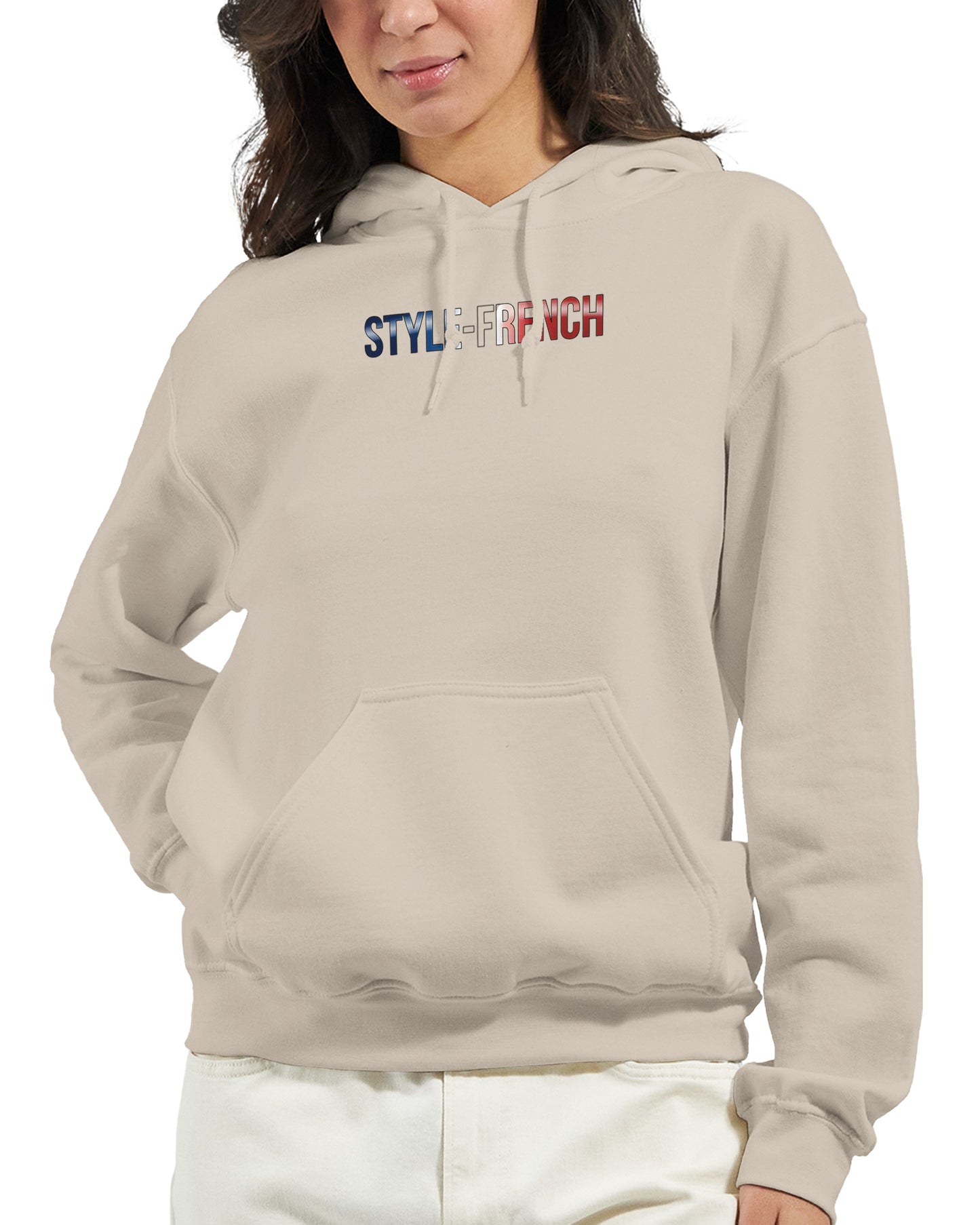 Kapuzenpullover Es lebe Frankreich klassischer Stil für Damen | Gildan® 18500