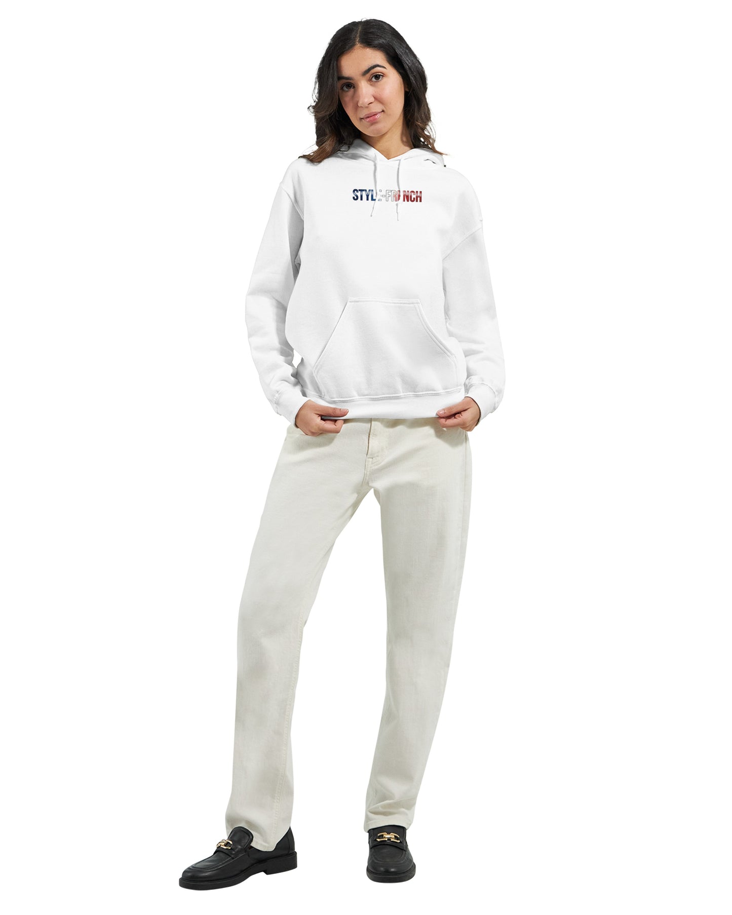 Kapuzenpullover Es lebe Frankreich klassischer Stil für Damen | Gildan® 18500