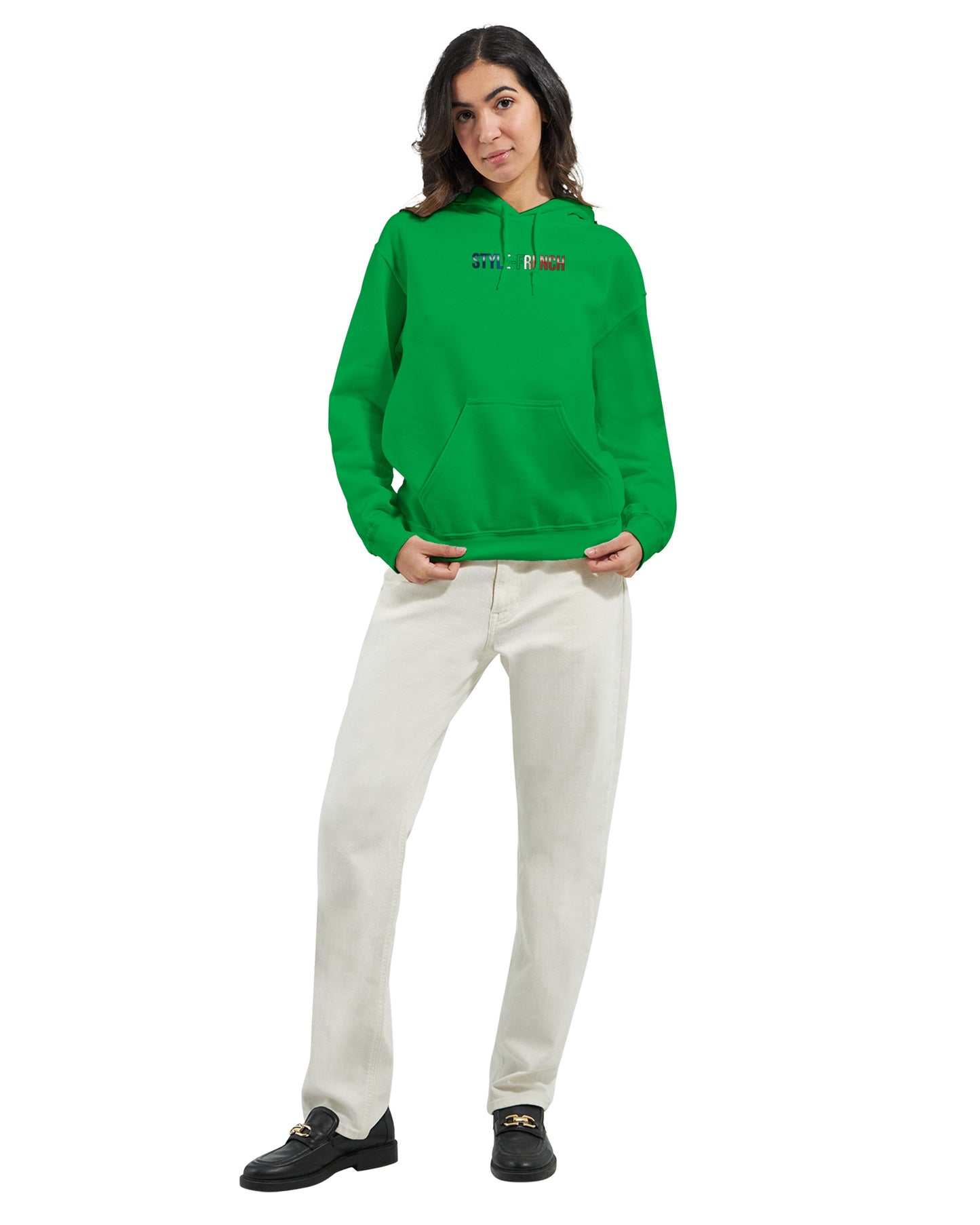 Kapuzenpullover Es lebe Frankreich klassischer Stil für Damen | Gildan® 18500
