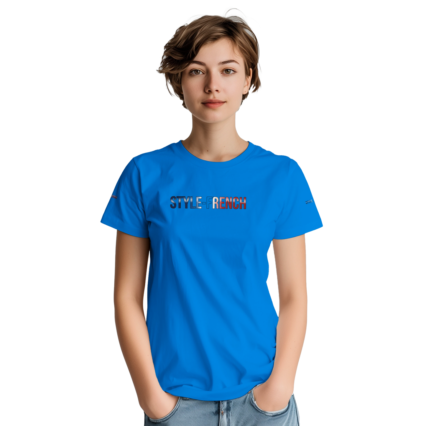 Damen T-Shirt, rosa, Kathedrale, dick, Rundhals | Gildan® 5000