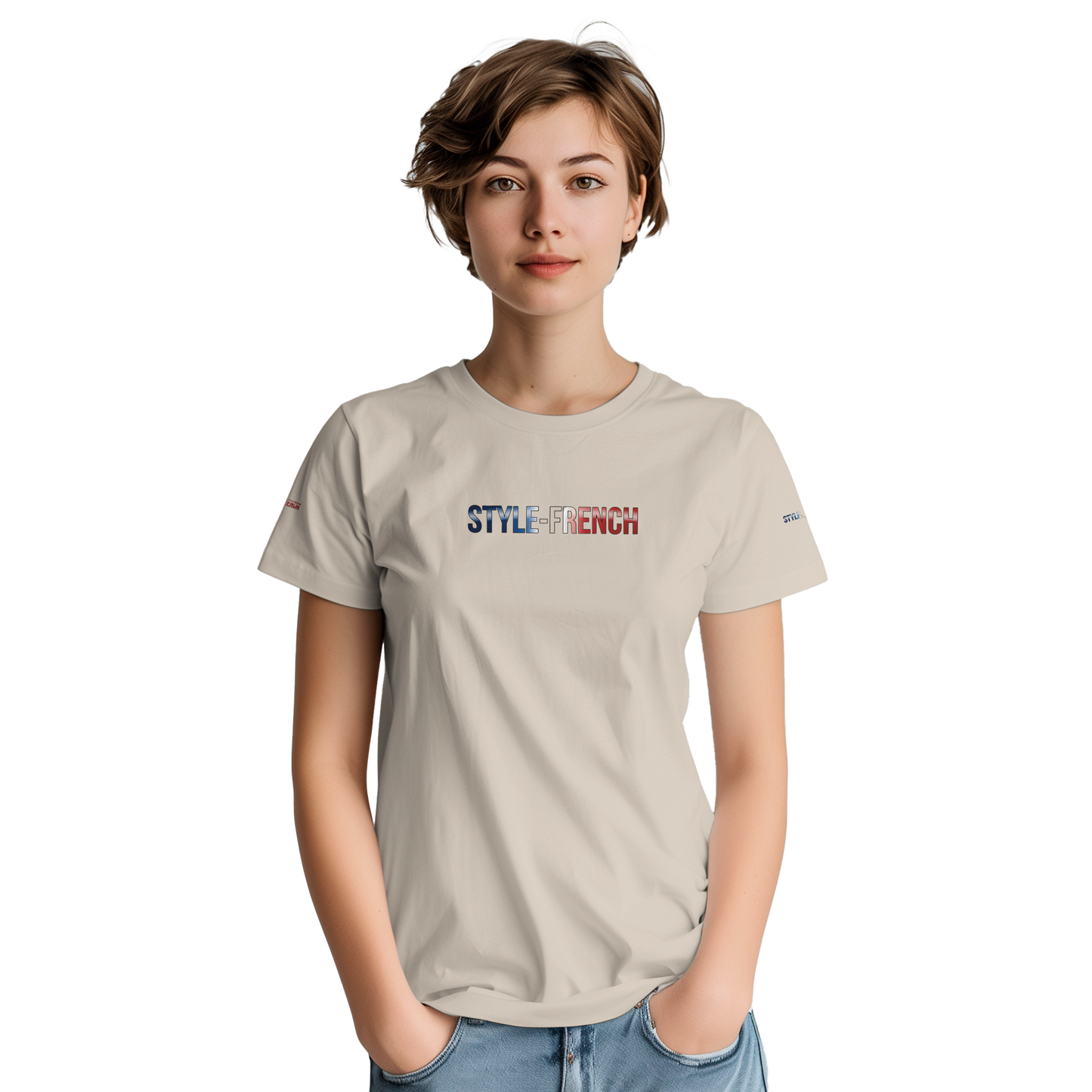 Unisex-T-Shirt Hochwertige Frankreich, dick, Rundhals | Gildan® 5000