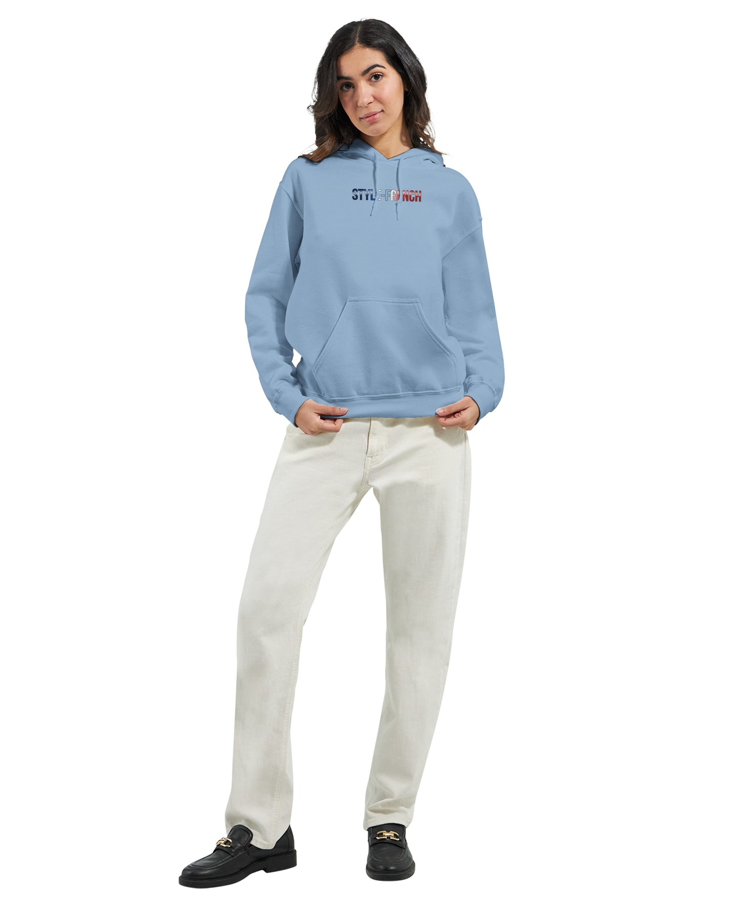 Kapuzenpullover Es lebe Frankreich klassischer Stil für Damen | Gildan® 18500