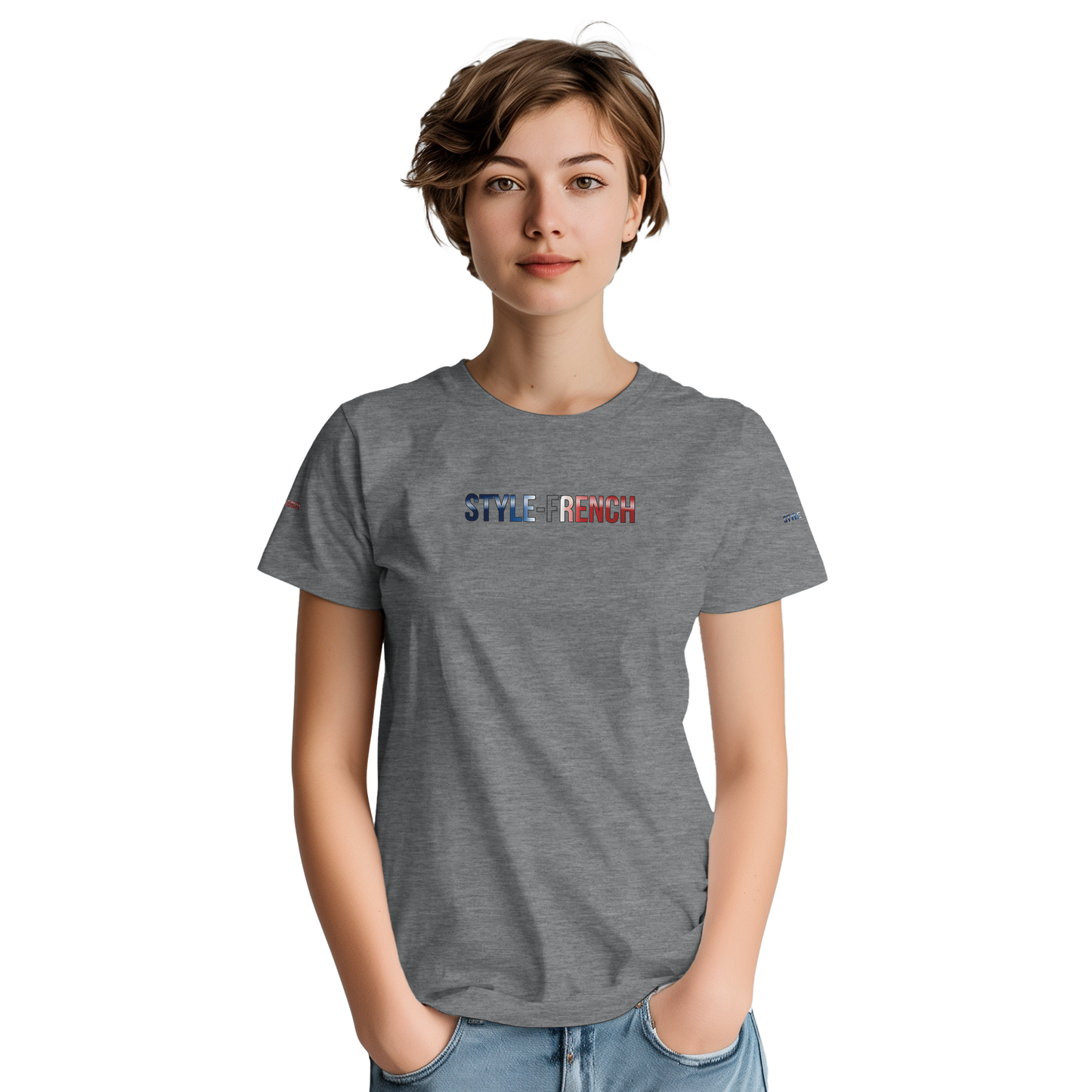 Unisex-T-Shirt Grenoble Stadt in Frankreich dick Rundhals | Gildan® 5000