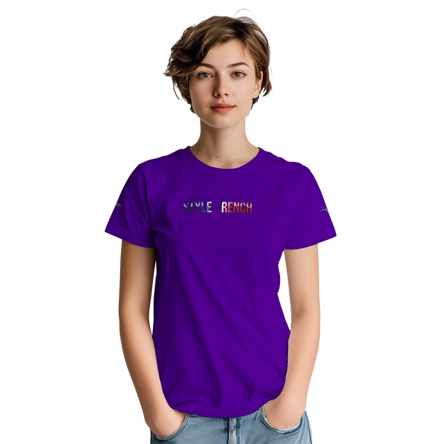 Women's Goddess of France Thick Crewneck T-Shirt | Gildan® 5000