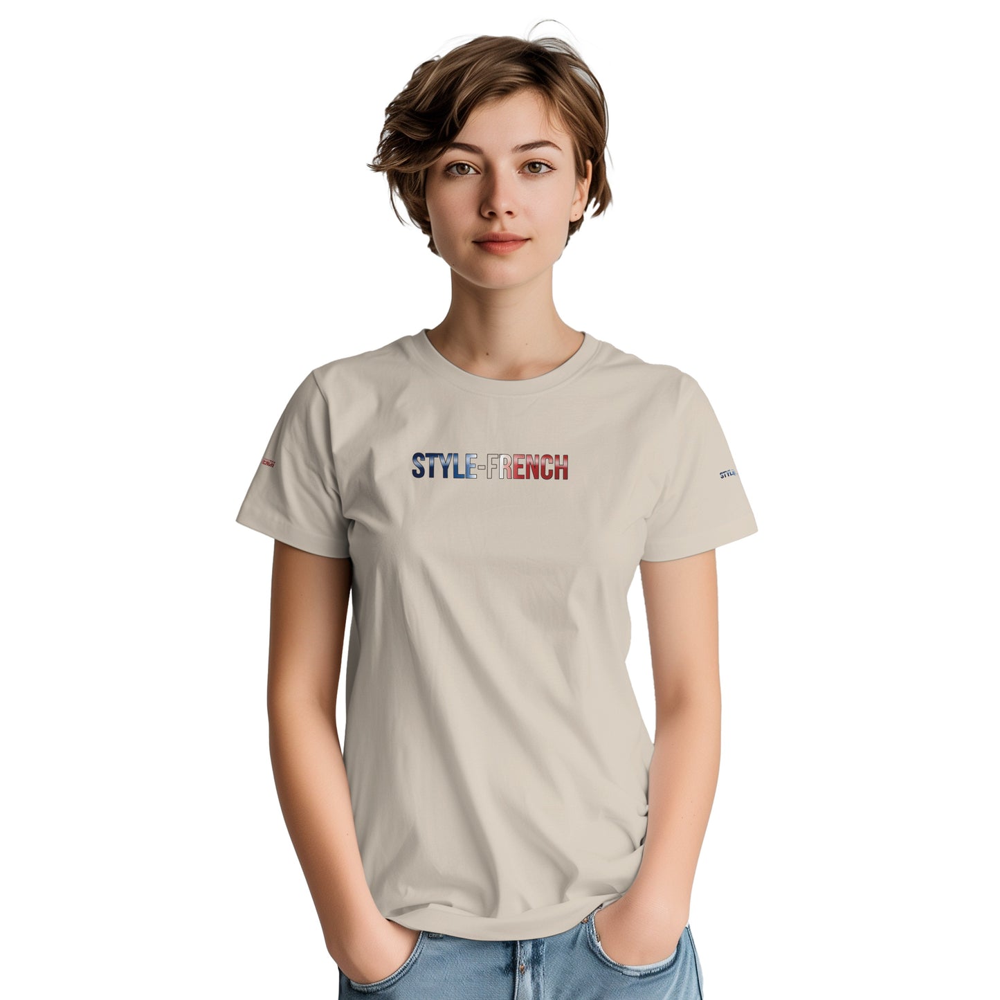 Women's Goddess of France Thick Crewneck T-Shirt | Gildan® 5000