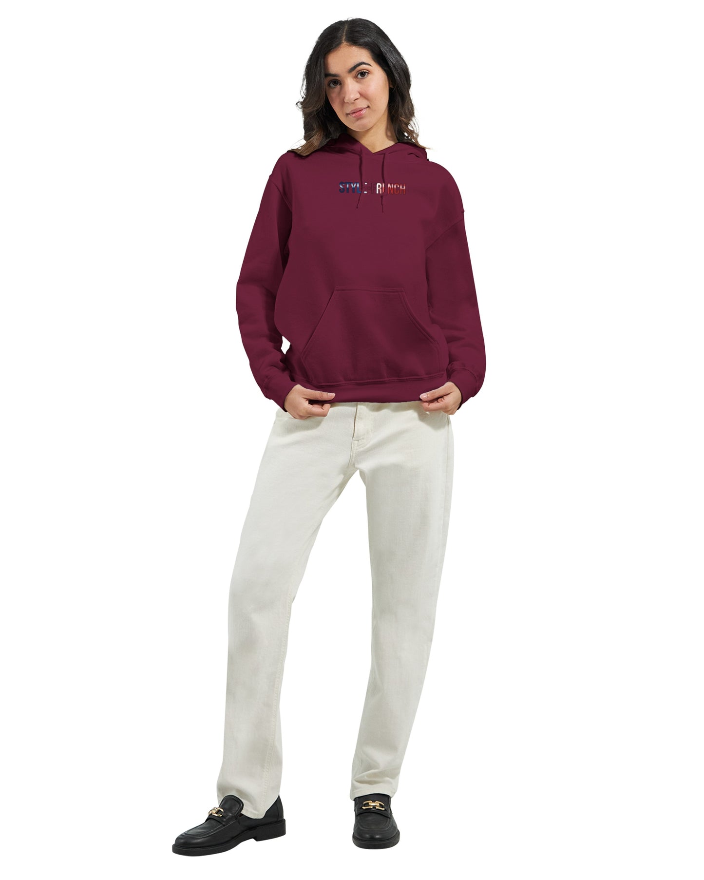 Kapuzenpullover Es lebe Frankreich klassischer Stil für Damen | Gildan® 18500