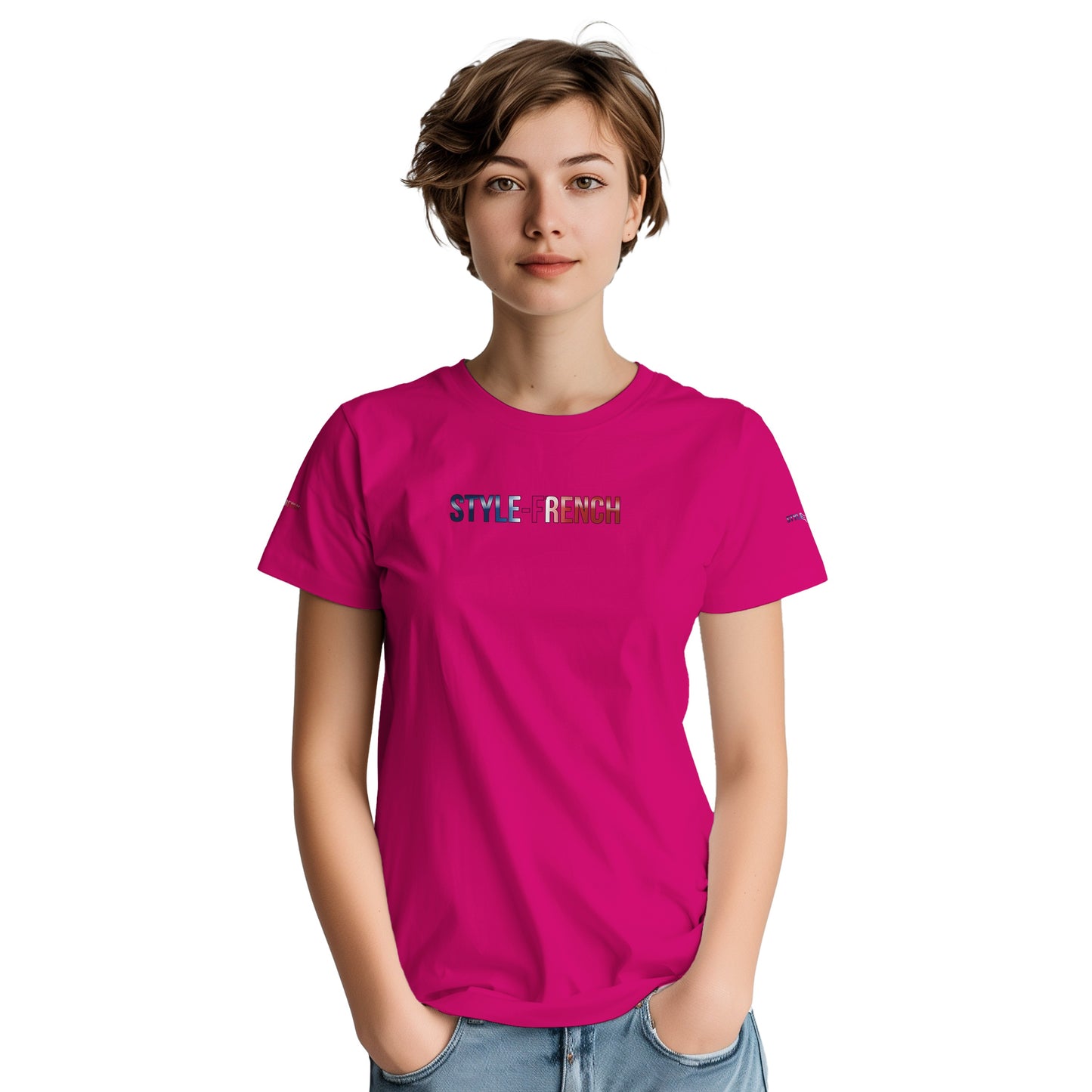 Women's Goddess of France Thick Crewneck T-Shirt | Gildan® 5000