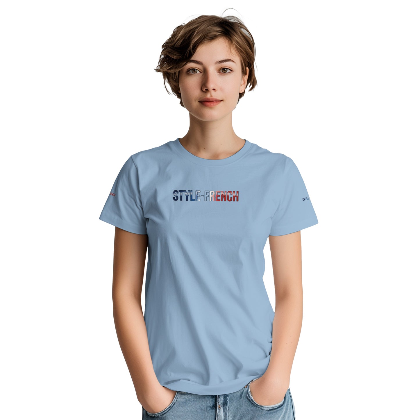 Women's Goddess of France Thick Crewneck T-Shirt | Gildan® 5000