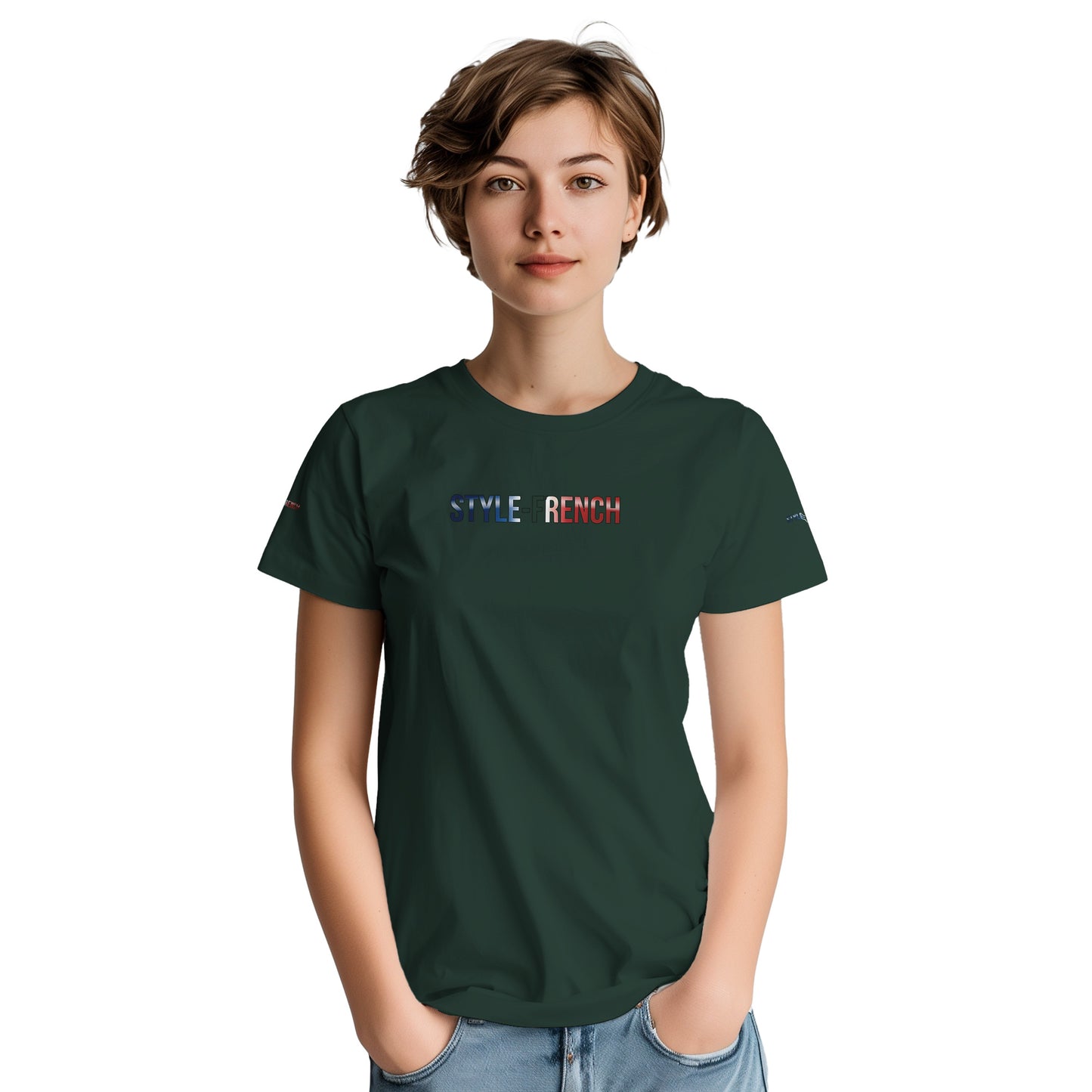 Women's Goddess of France Thick Crewneck T-Shirt | Gildan® 5000