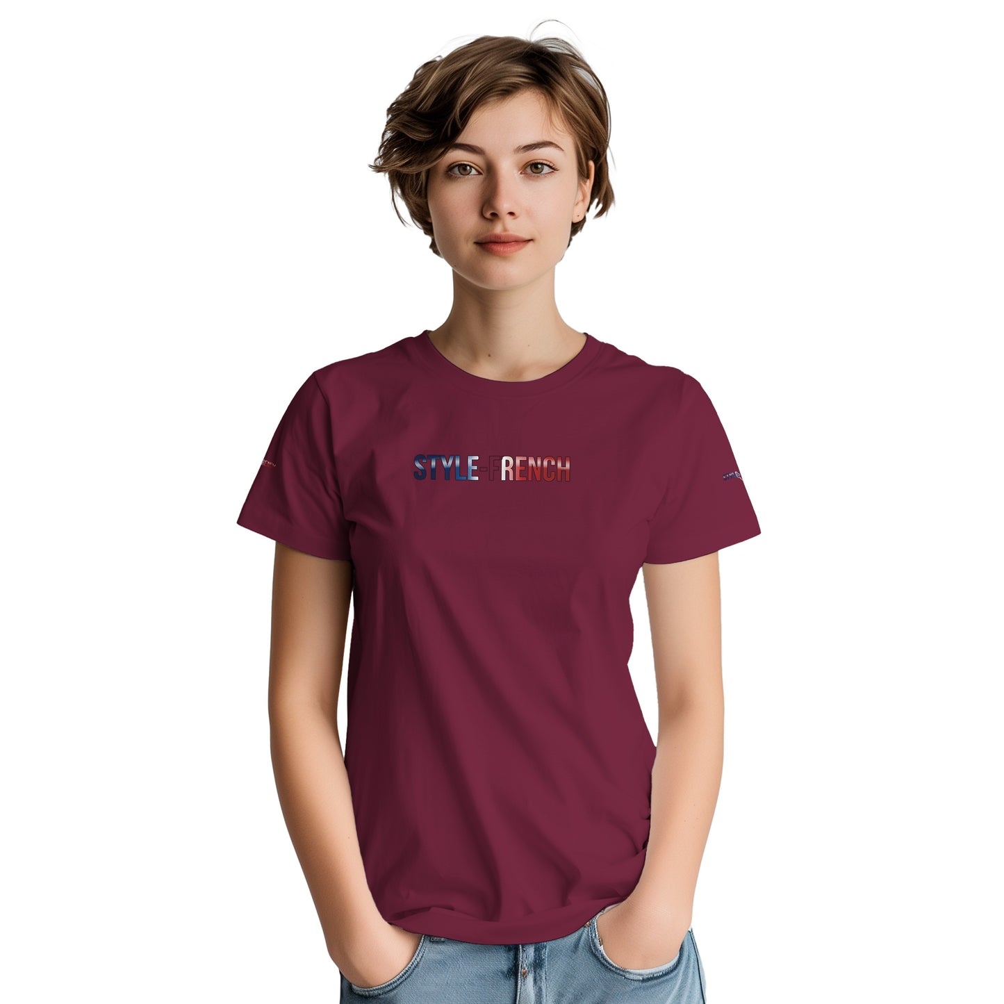 Women's Goddess of France Thick Crewneck T-Shirt | Gildan® 5000