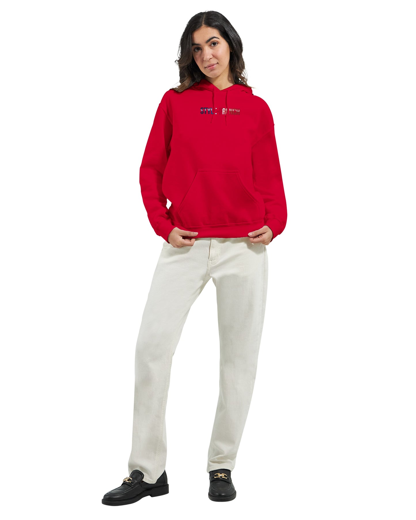Kapuzenpullover Es lebe Frankreich klassischer Stil für Damen | Gildan® 18500