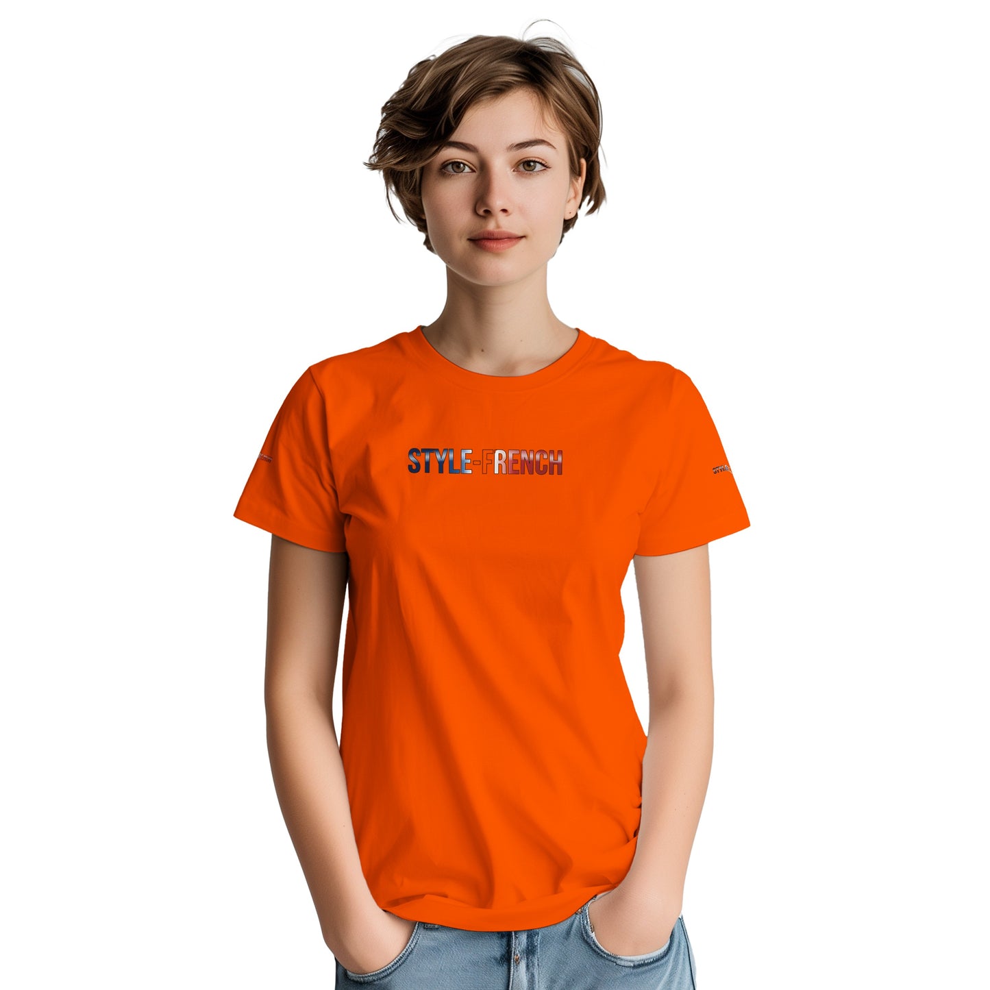 Women's Goddess of France Thick Crewneck T-Shirt | Gildan® 5000