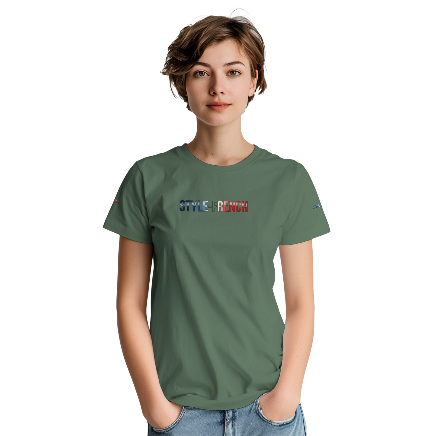 Women's T-shirt The Soul of France French Style Heavyweight Crewneck | Gildan® 5000