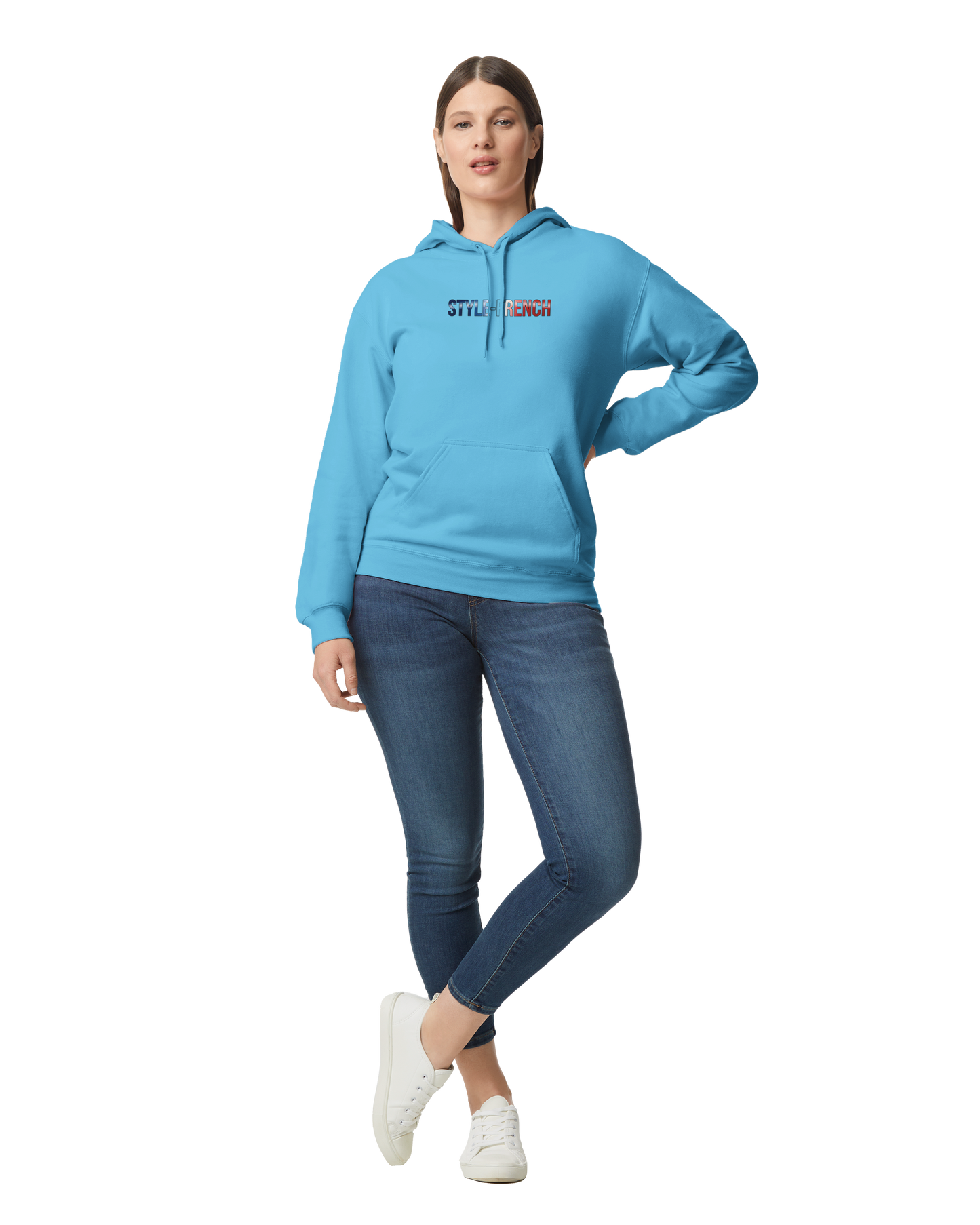 Gildan SF500 Adult New Aquitaine Medium Fleece Hoodie