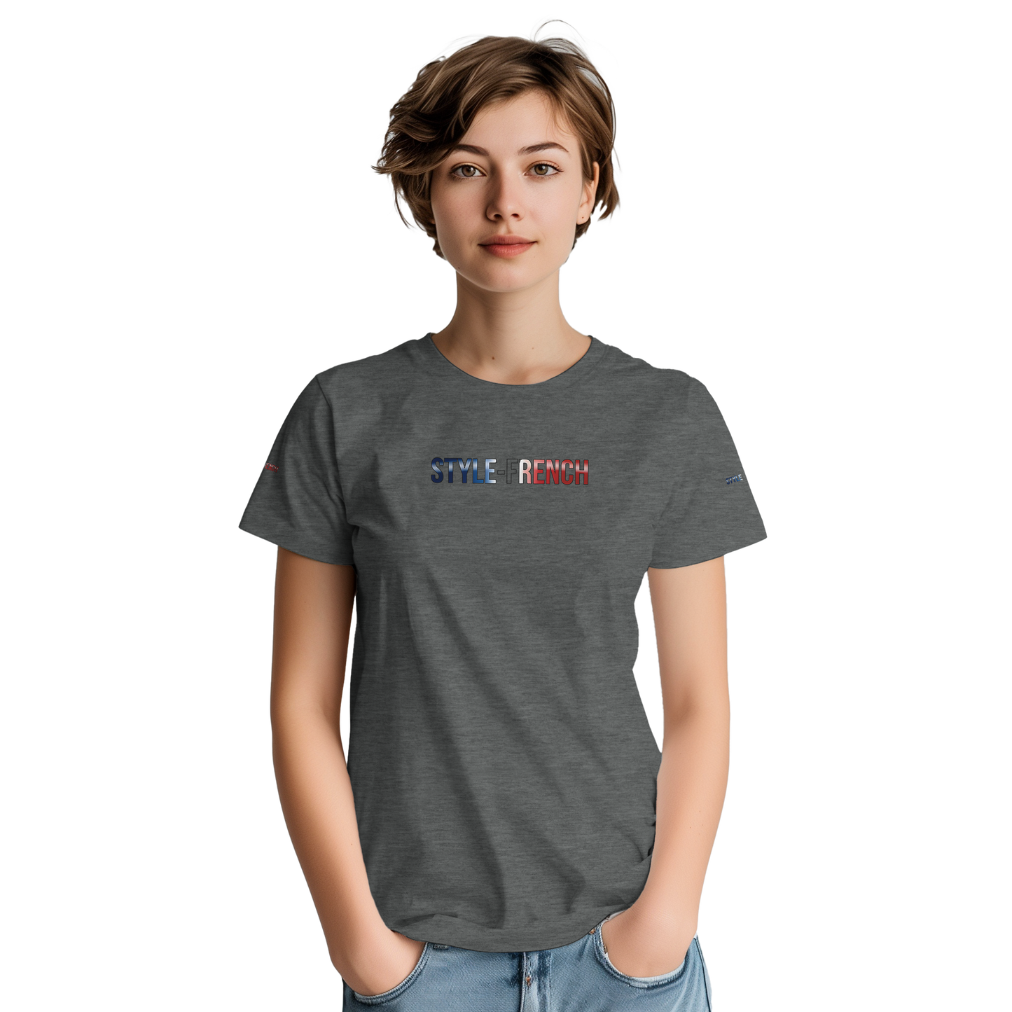 Unisex-T-Shirt Grenoble Stadt in Frankreich dick Rundhals | Gildan® 5000