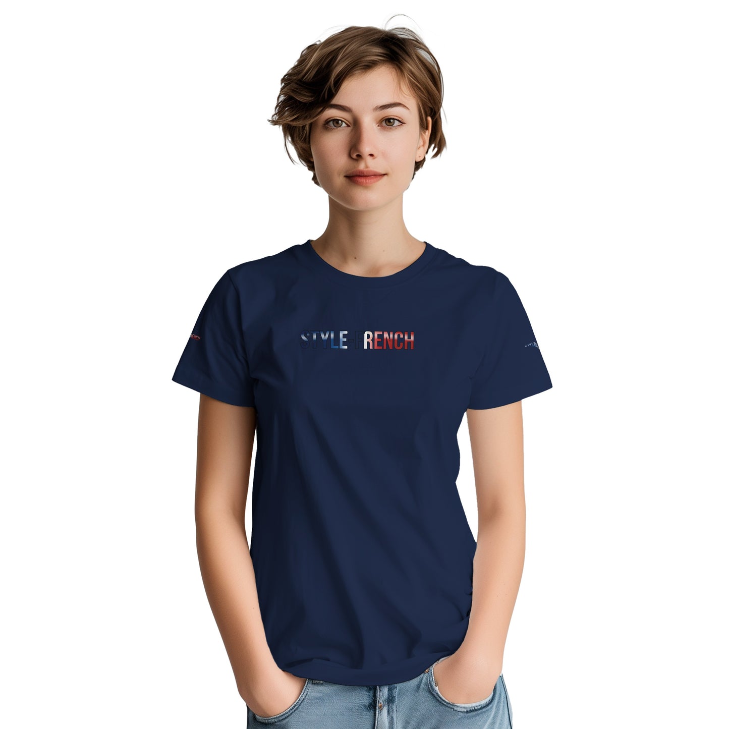 Women's Goddess of France Thick Crewneck T-Shirt | Gildan® 5000