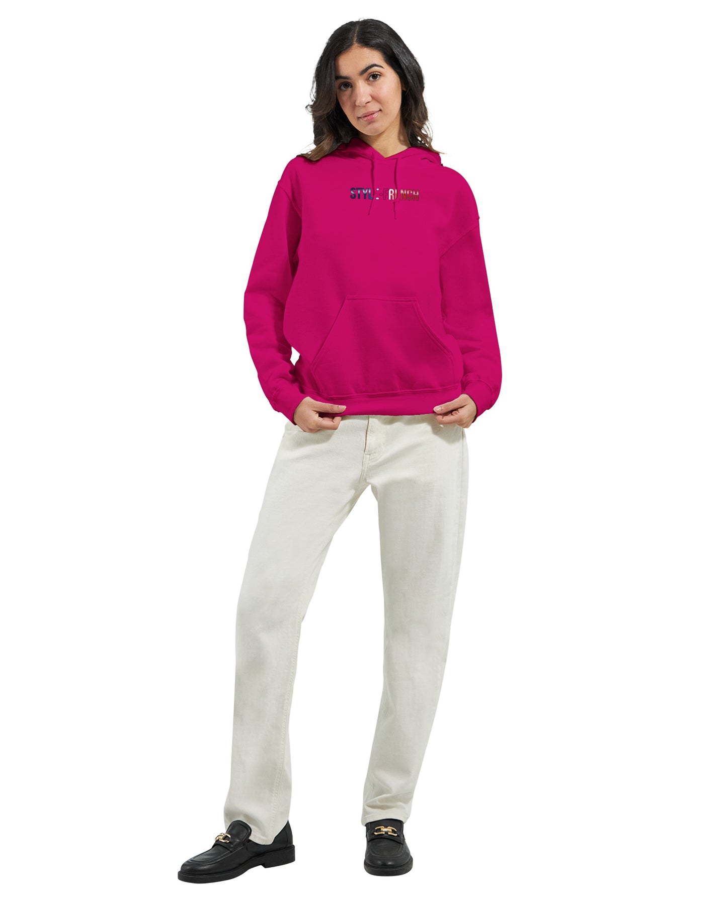 Kapuzenpullover Es lebe Frankreich klassischer Stil für Damen | Gildan® 18500