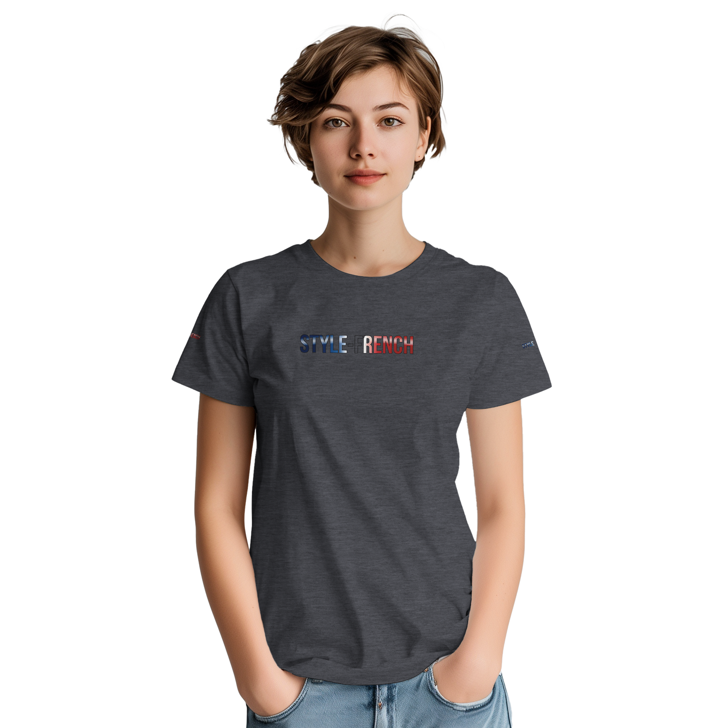 Women's T-shirt The Soul of France French Style Heavyweight Crewneck | Gildan® 5000