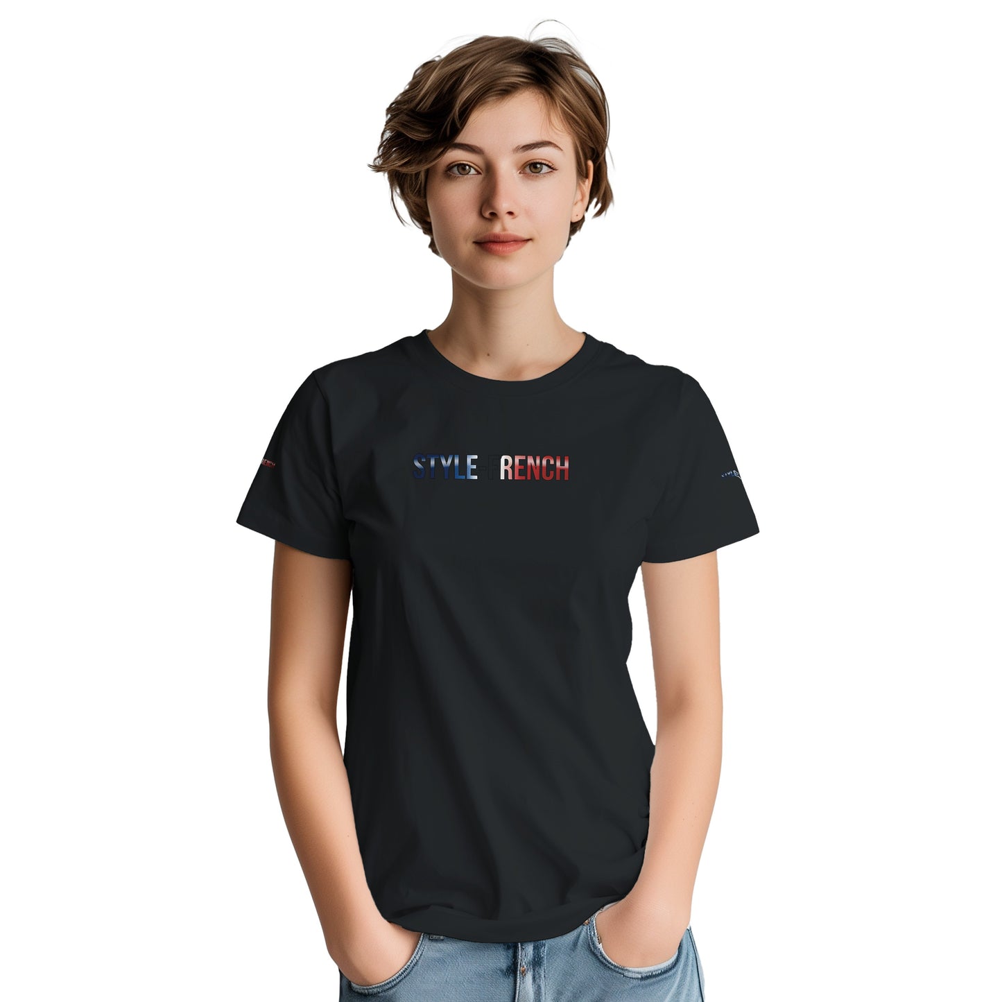 Women's Goddess of France Thick Crewneck T-Shirt | Gildan® 5000
