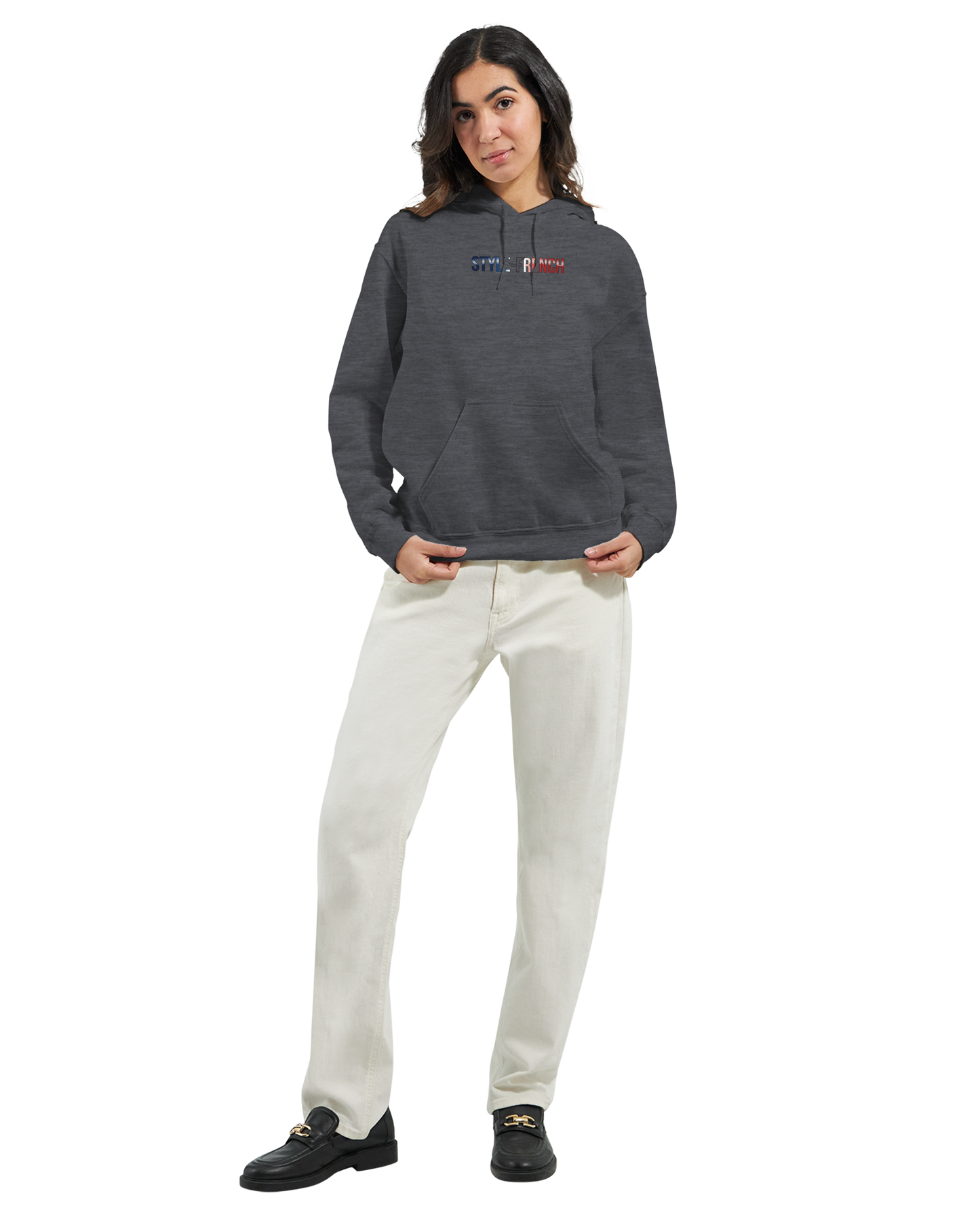 Damen-Kapuzenpullover „French Goddess“ im klassischen French-Stil | Gildan® 18500