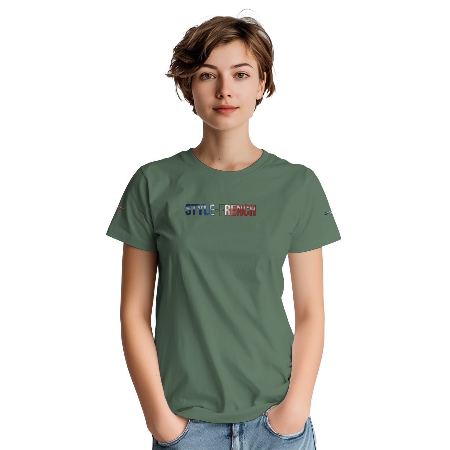 Women's Goddess of France Thick Crewneck T-Shirt | Gildan® 5000