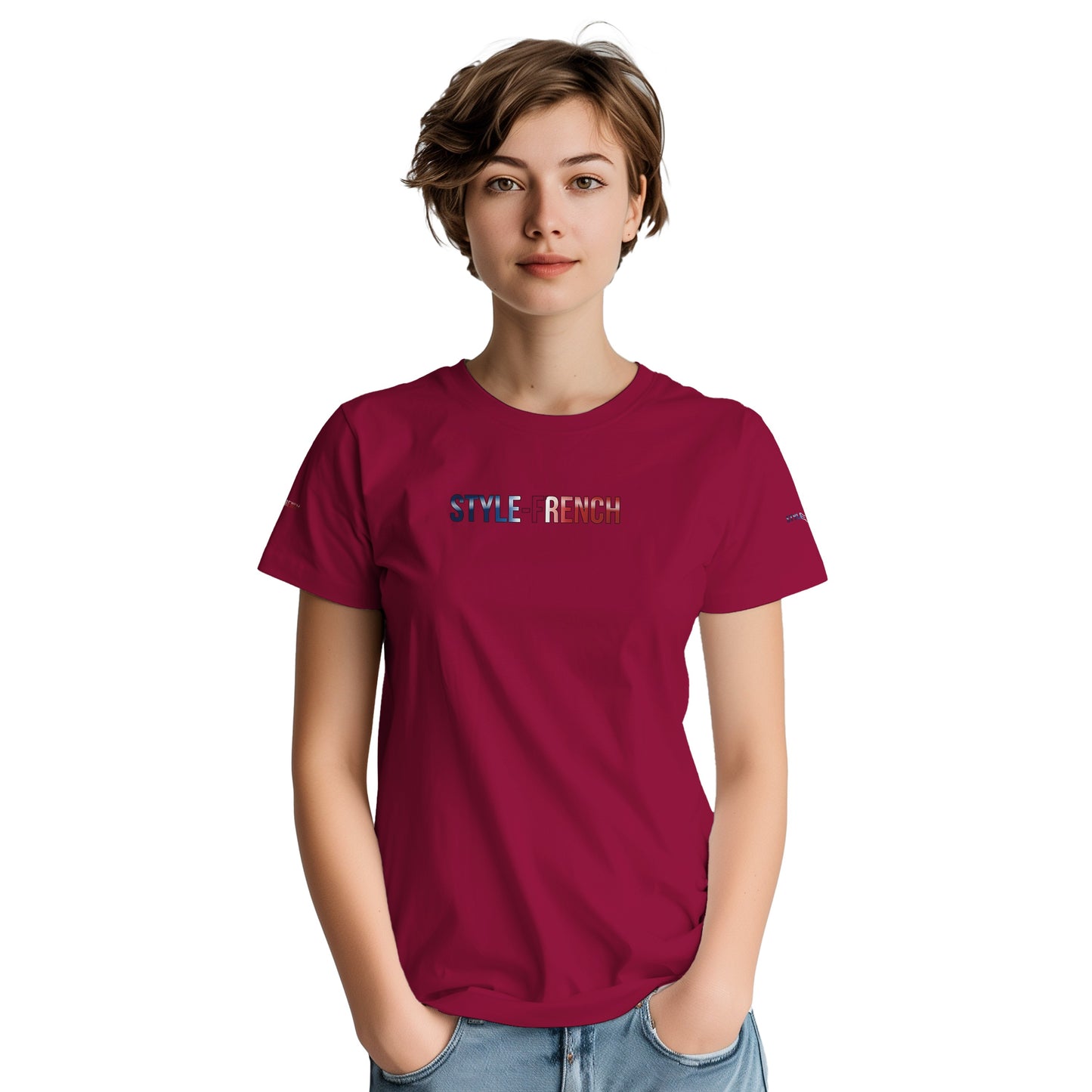 Women's Goddess of France Thick Crewneck T-Shirt | Gildan® 5000