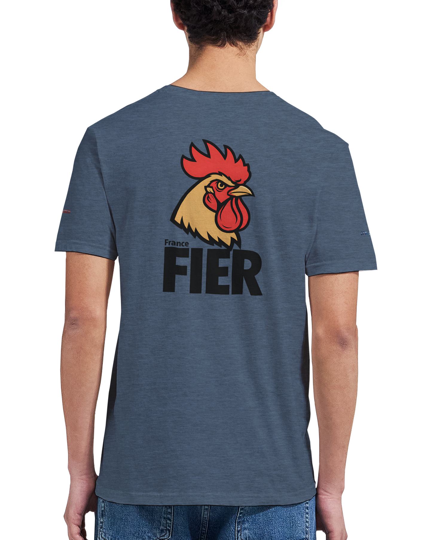 T-Shirt Herren Frankreich stolz klassischer Rundhalsausschnitt | Gildan® 64000
