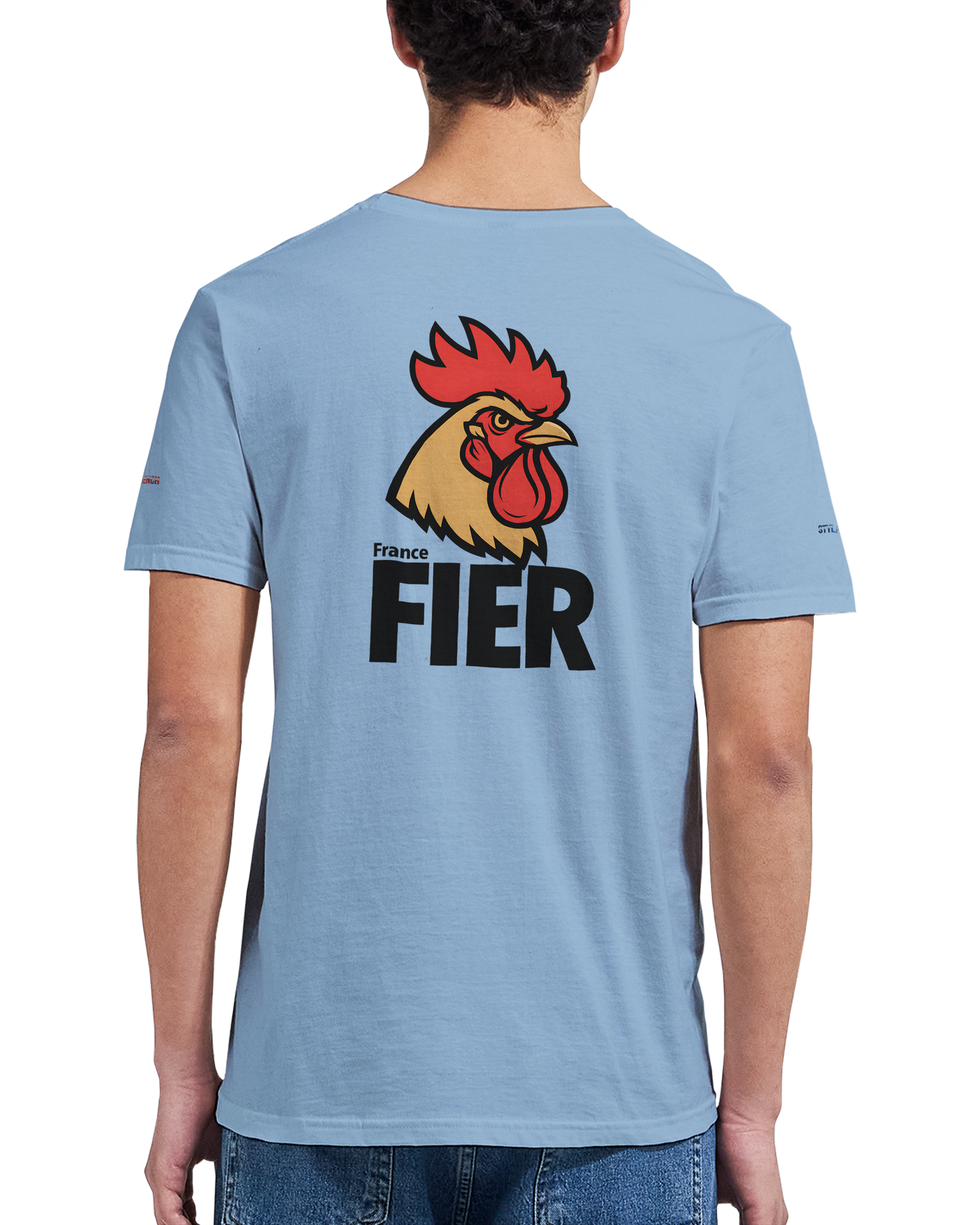 T-Shirt Herren Frankreich stolz klassischer Rundhalsausschnitt | Gildan® 64000