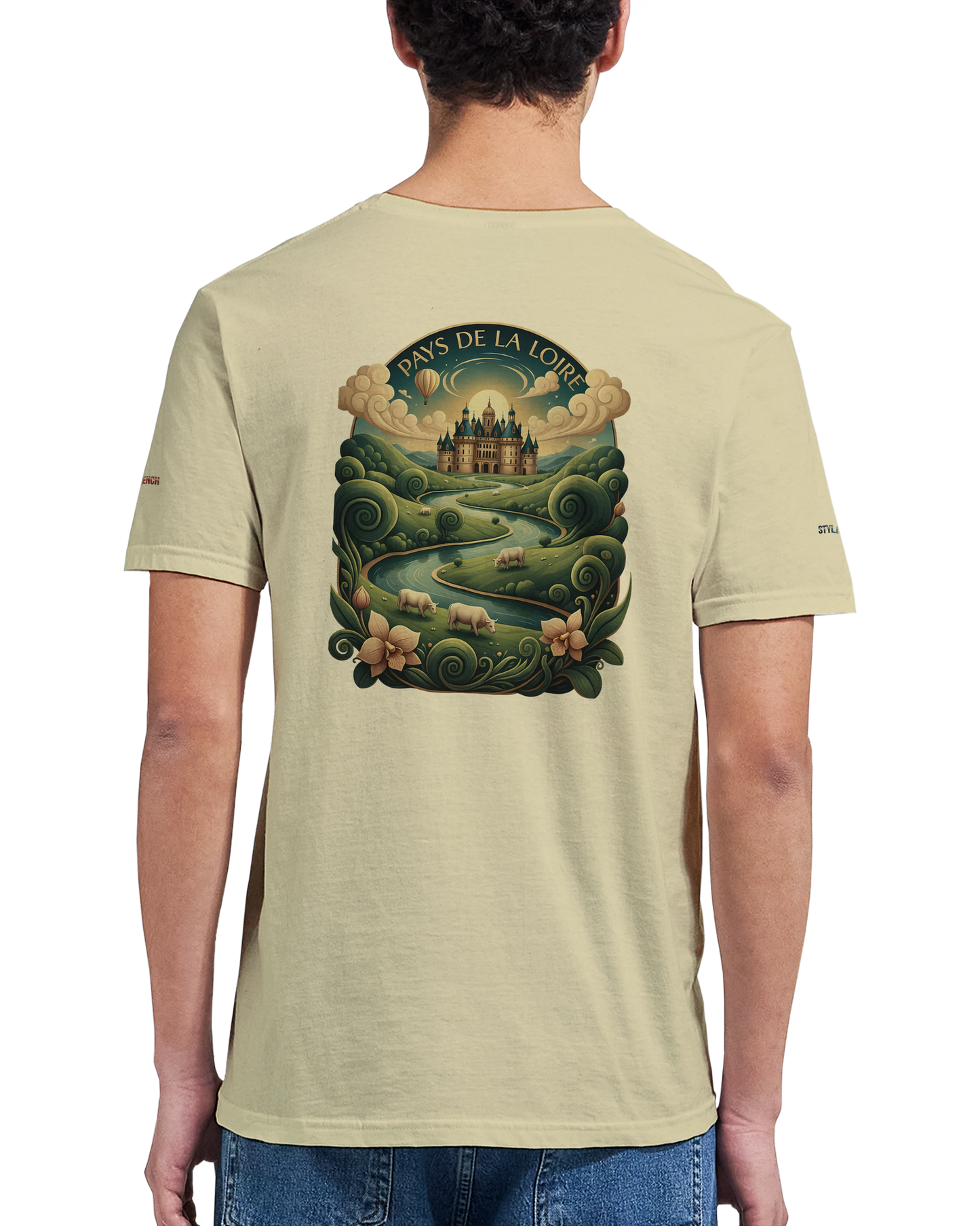 Unisex T-Shirt Pays de la Loire klassischer Rundhalsausschnitt | Gildan® 64000