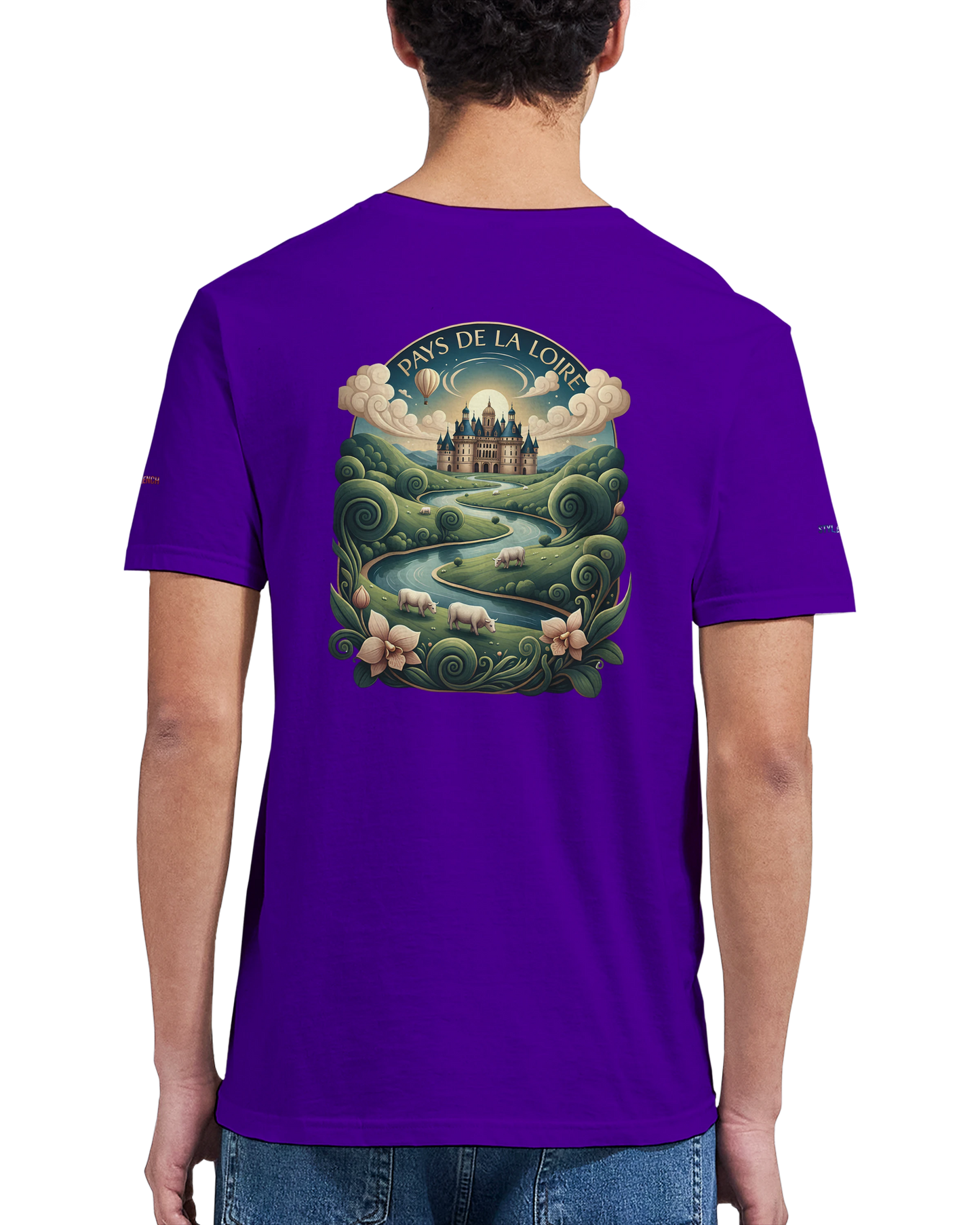 Unisex T-Shirt Pays de la Loire klassischer Rundhalsausschnitt | Gildan® 64000