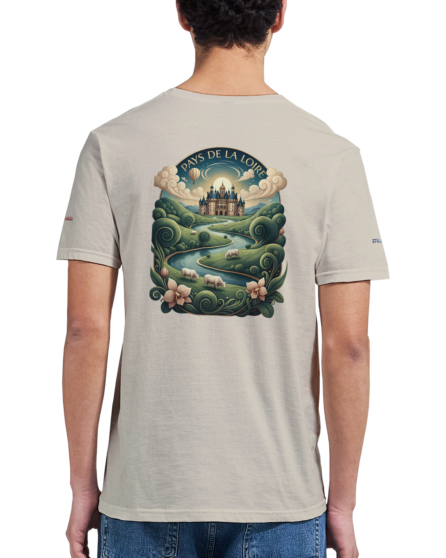 Unisex T-Shirt Pays de la Loire klassischer Rundhalsausschnitt | Gildan® 64000