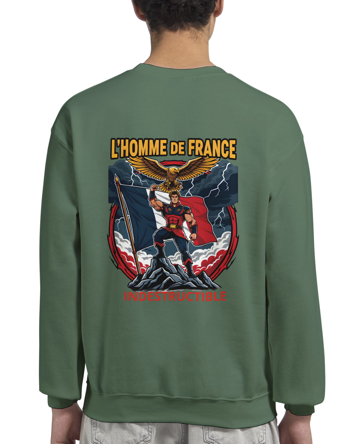Men's French Classic Crewneck Sweatshirt | Gildan® 18000