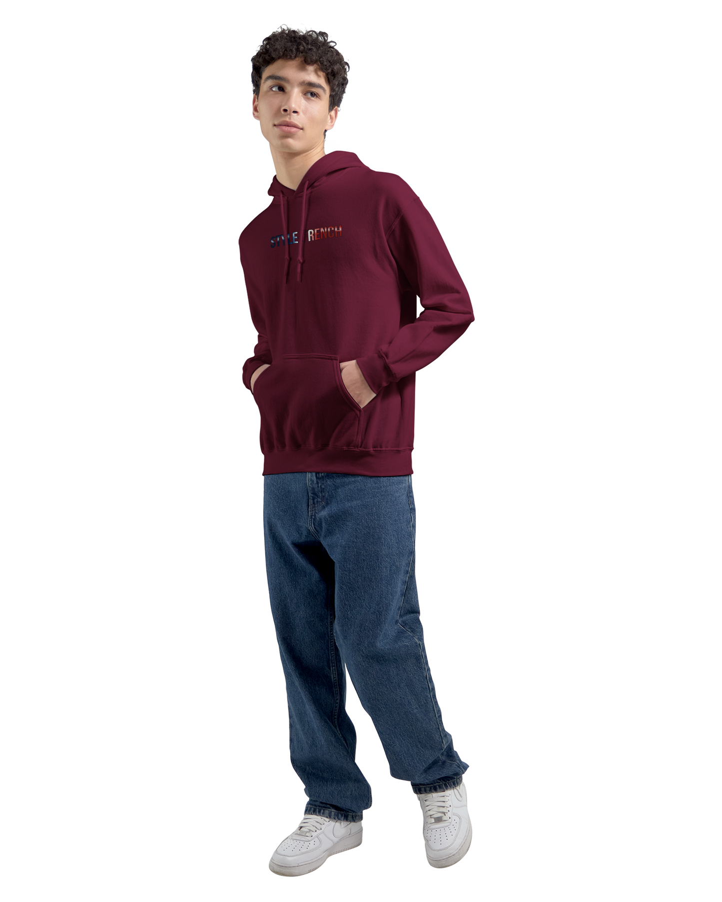 Gildan SF500 Adult New Aquitaine Medium Fleece Hoodie