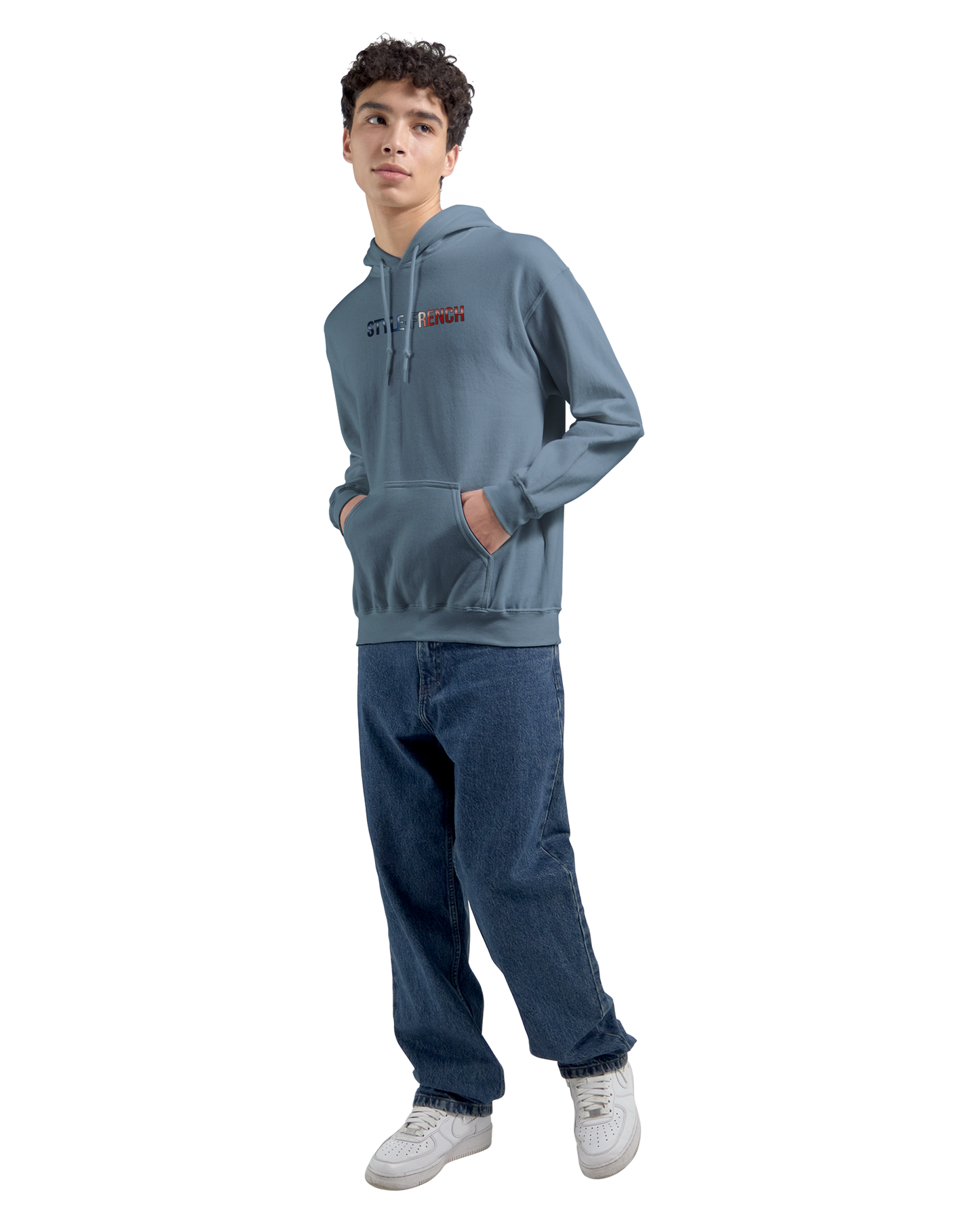 Gildan SF500 Adult New Aquitaine Medium Fleece Hoodie