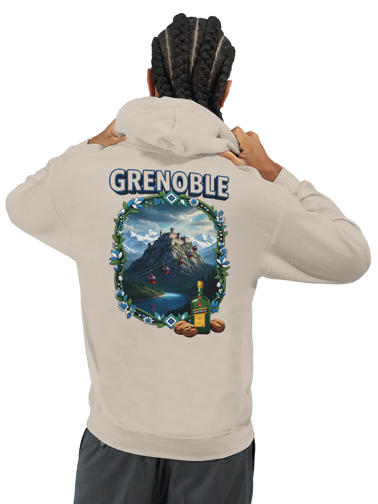 Kapuzenpullover Grenoble Stadt in Frankreich Unisex Classic | Gildan® 18500