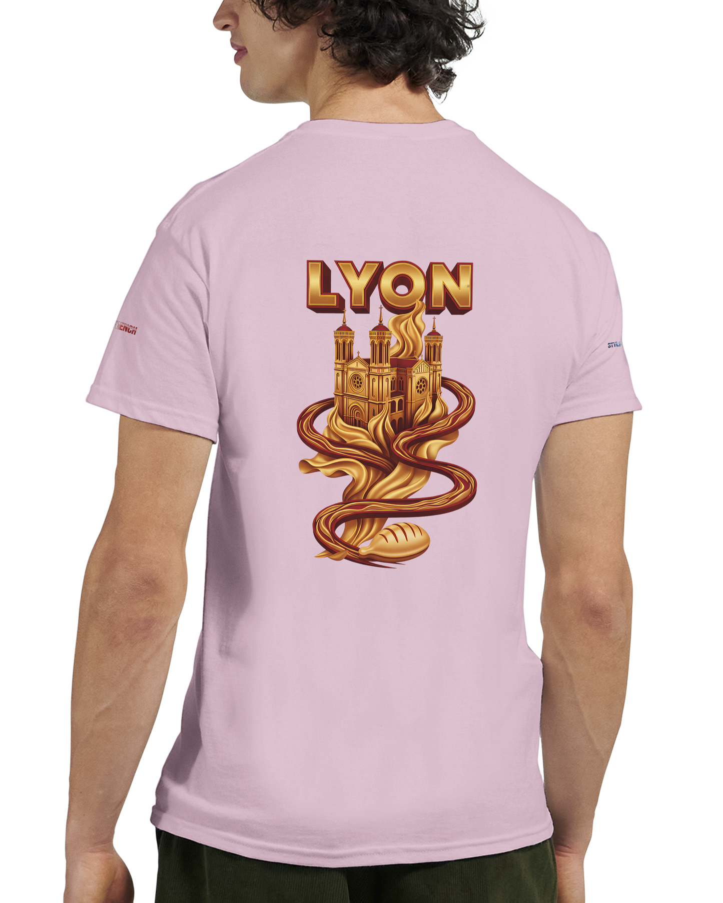 Unisex-T-Shirt Lyon Stadt Frankreich dick Rundhals | Gildan® 5000