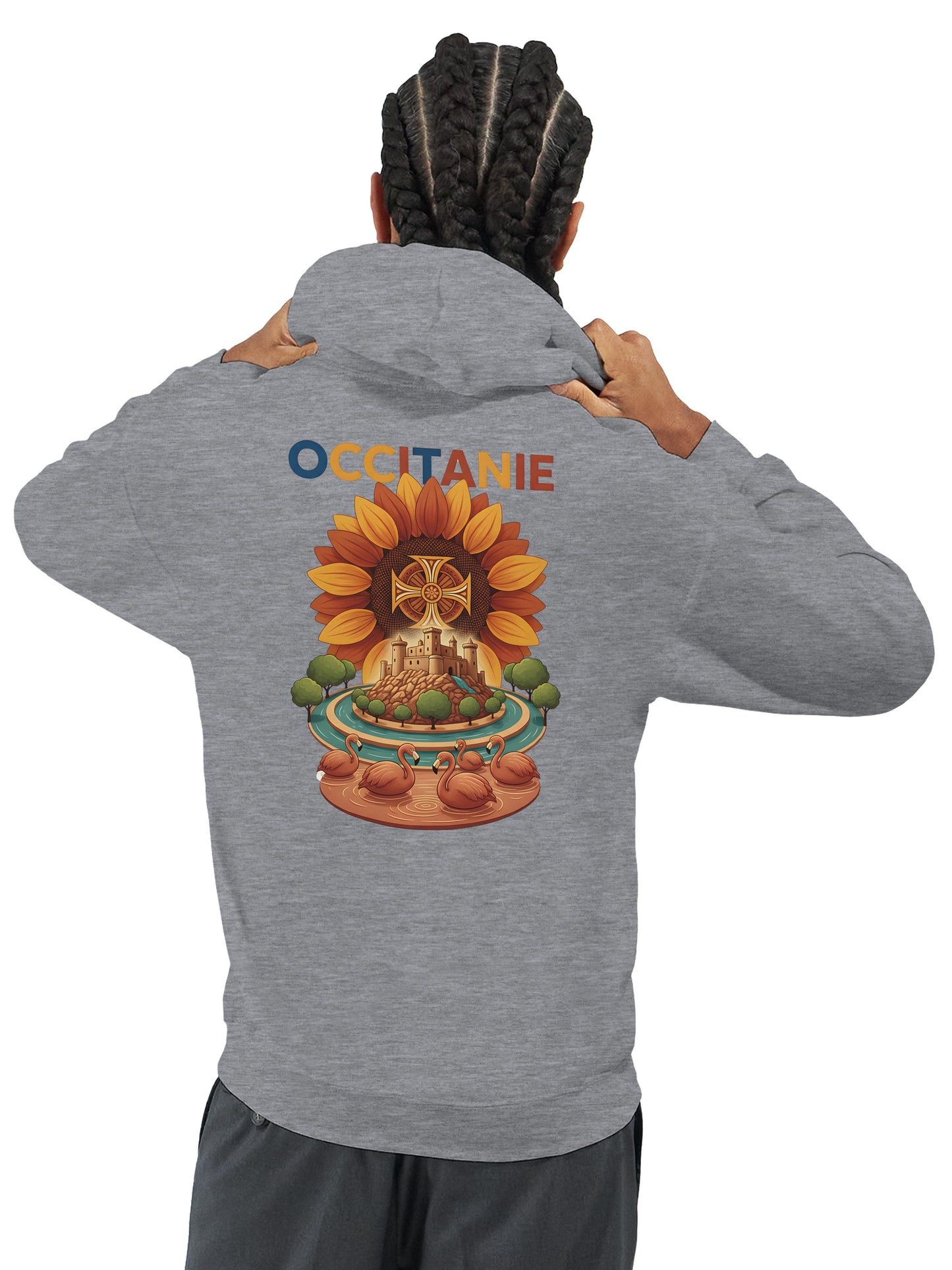 Klassischer Unisex-Kapuzenpullover Okzitanien | Gildan® 18500