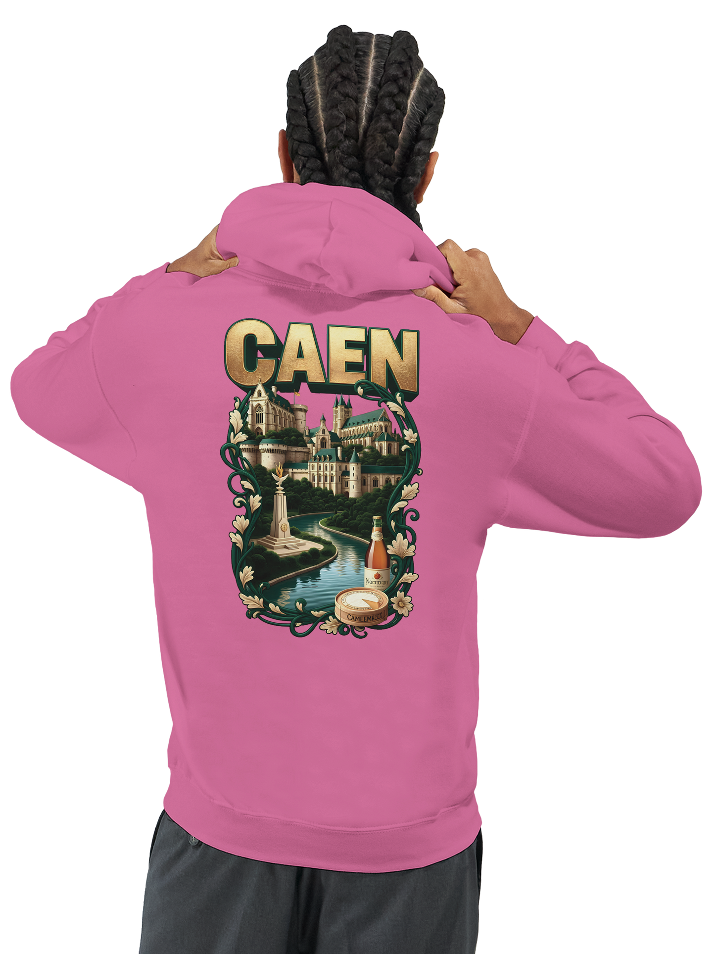 Kapuzenpullover "Caen, Stadt Frankreichs" Unisex Klassiker | Gildan® 18500