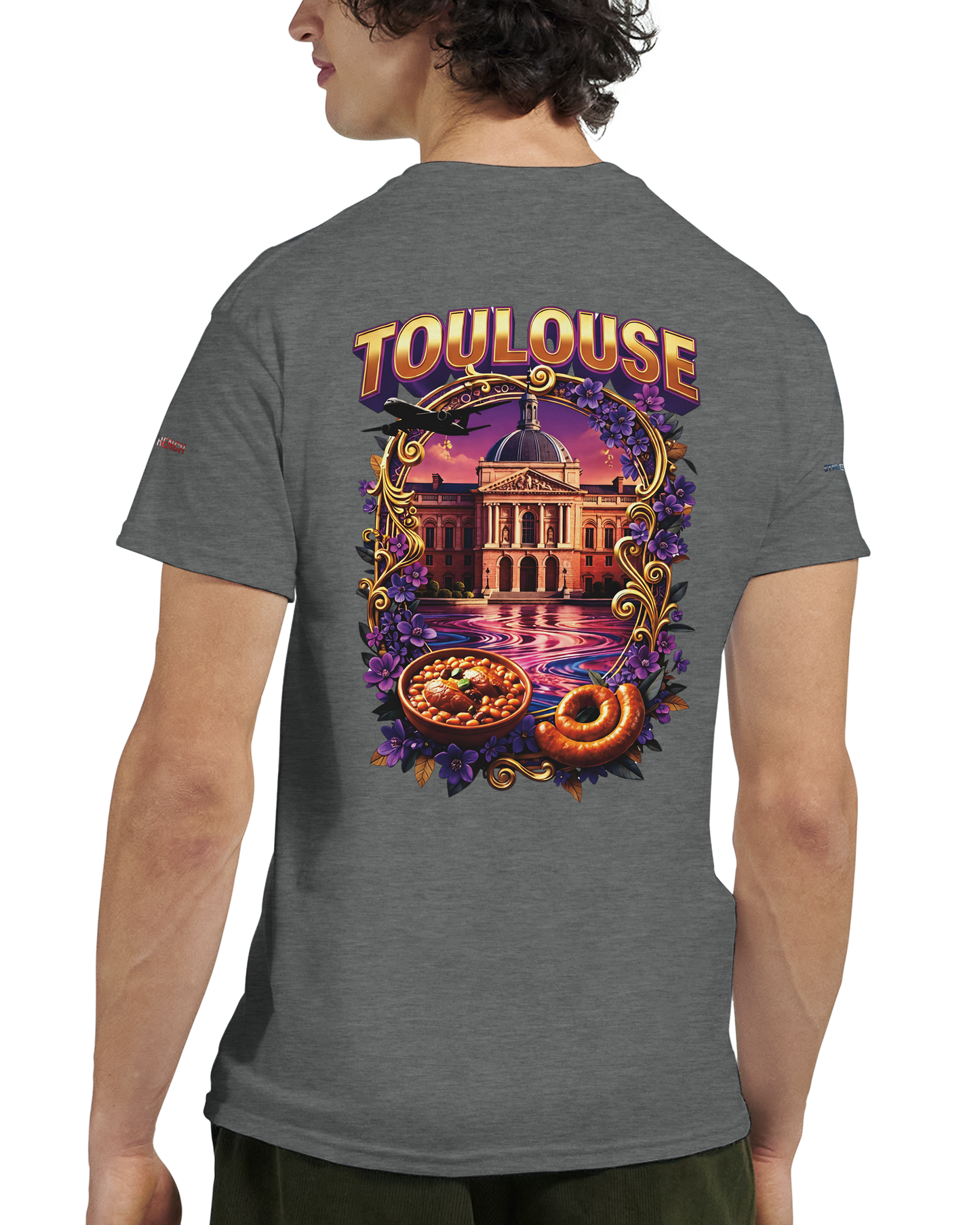 - Unisex Toulouse city of France heavy crewneck t-shirt | Gildan® 5000