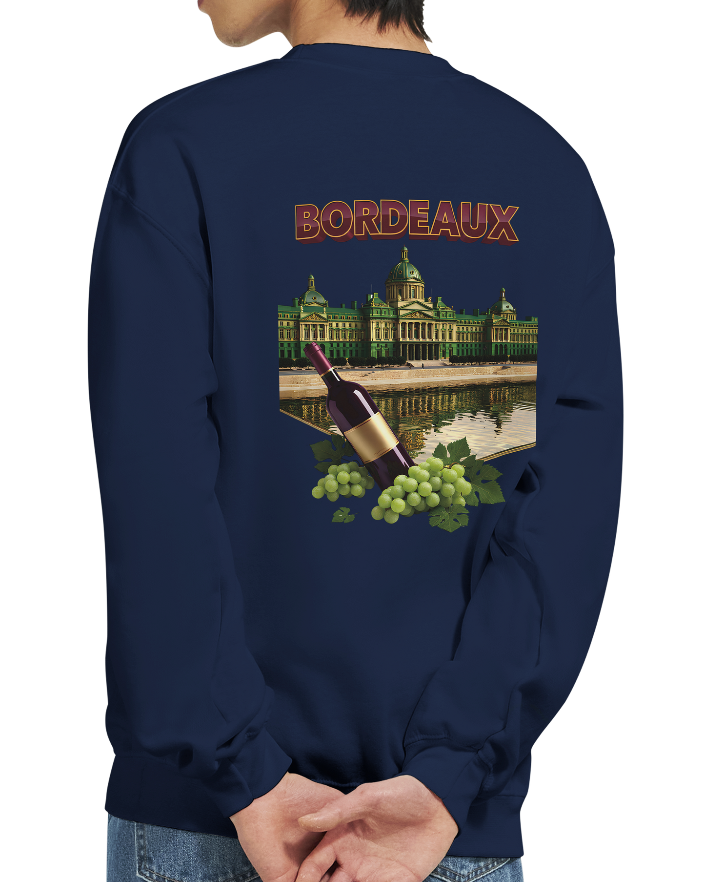 Unisex city burgundy classic crewneck sweatshirt | Gildan® 18000
