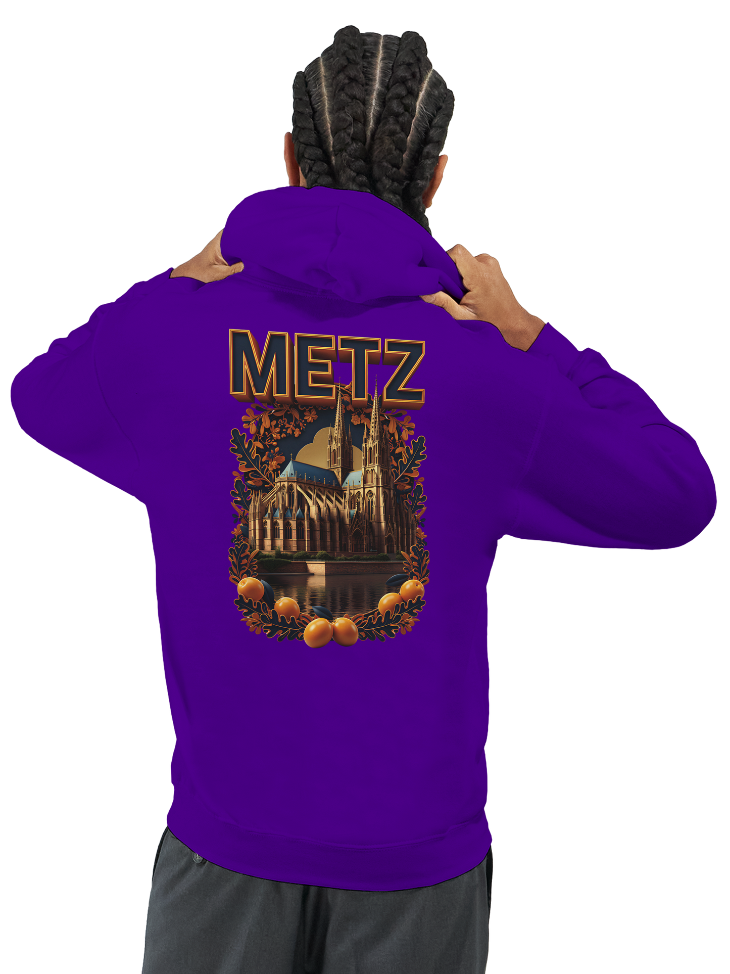 Unisex-Hoodie Metz Stadt Frankreich klassisch | Gildan® 18500