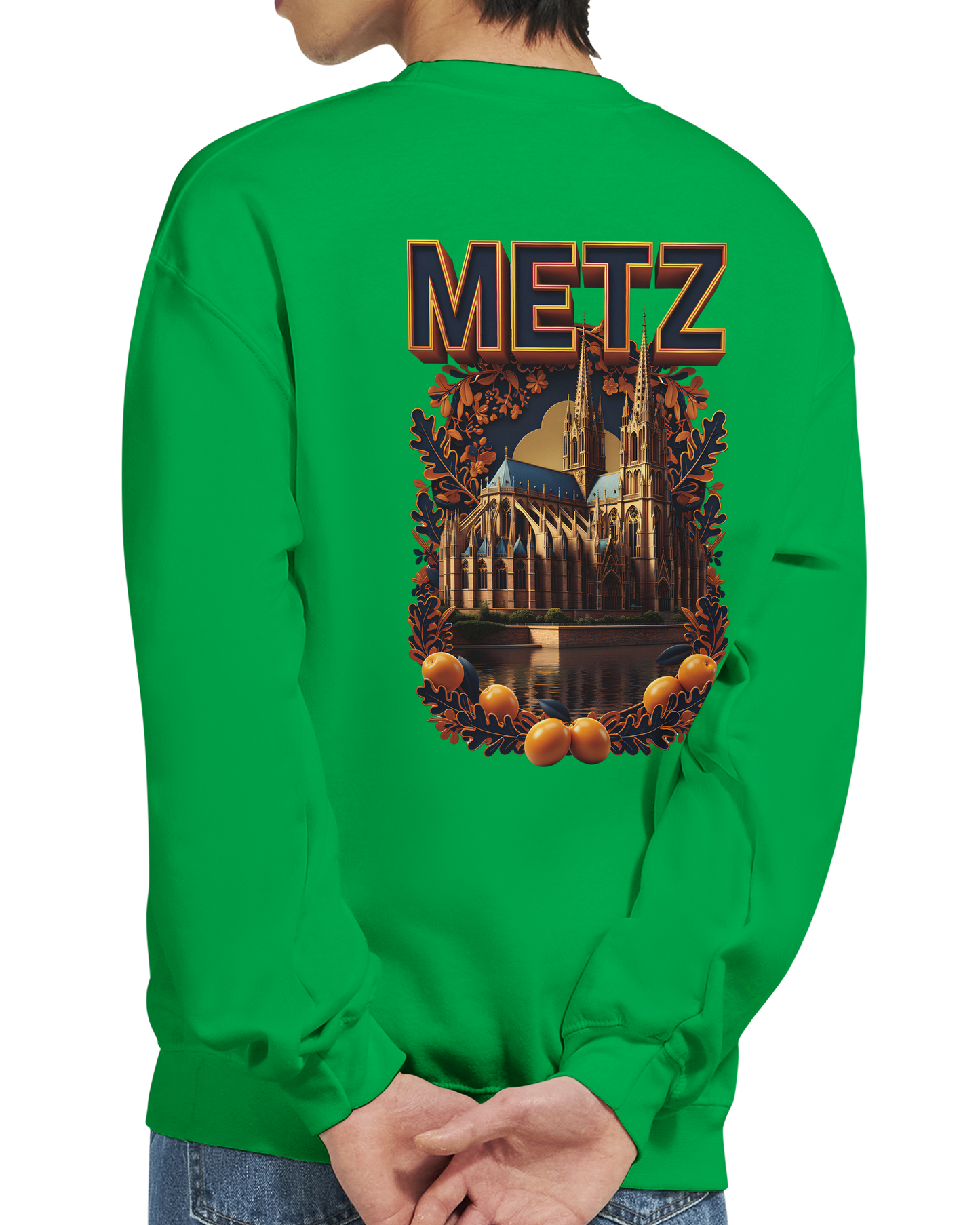 Unisex Sweatshirt Metz France City Classic Crewneck | Gildan® 18000