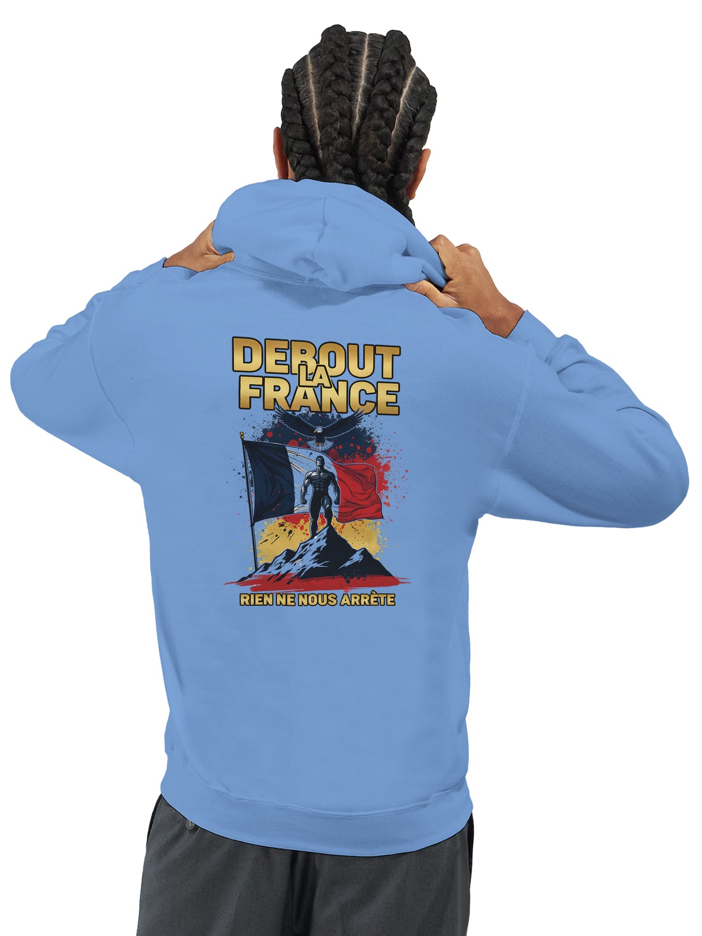 Steh auf, Frankreich, Kapuzenpullover klassisch | Gildan® 18500