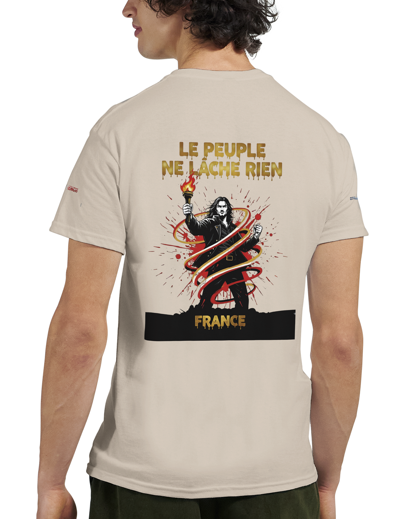T-shirt Homme Le Peuple Ne Lâche Rien - Coton Premium