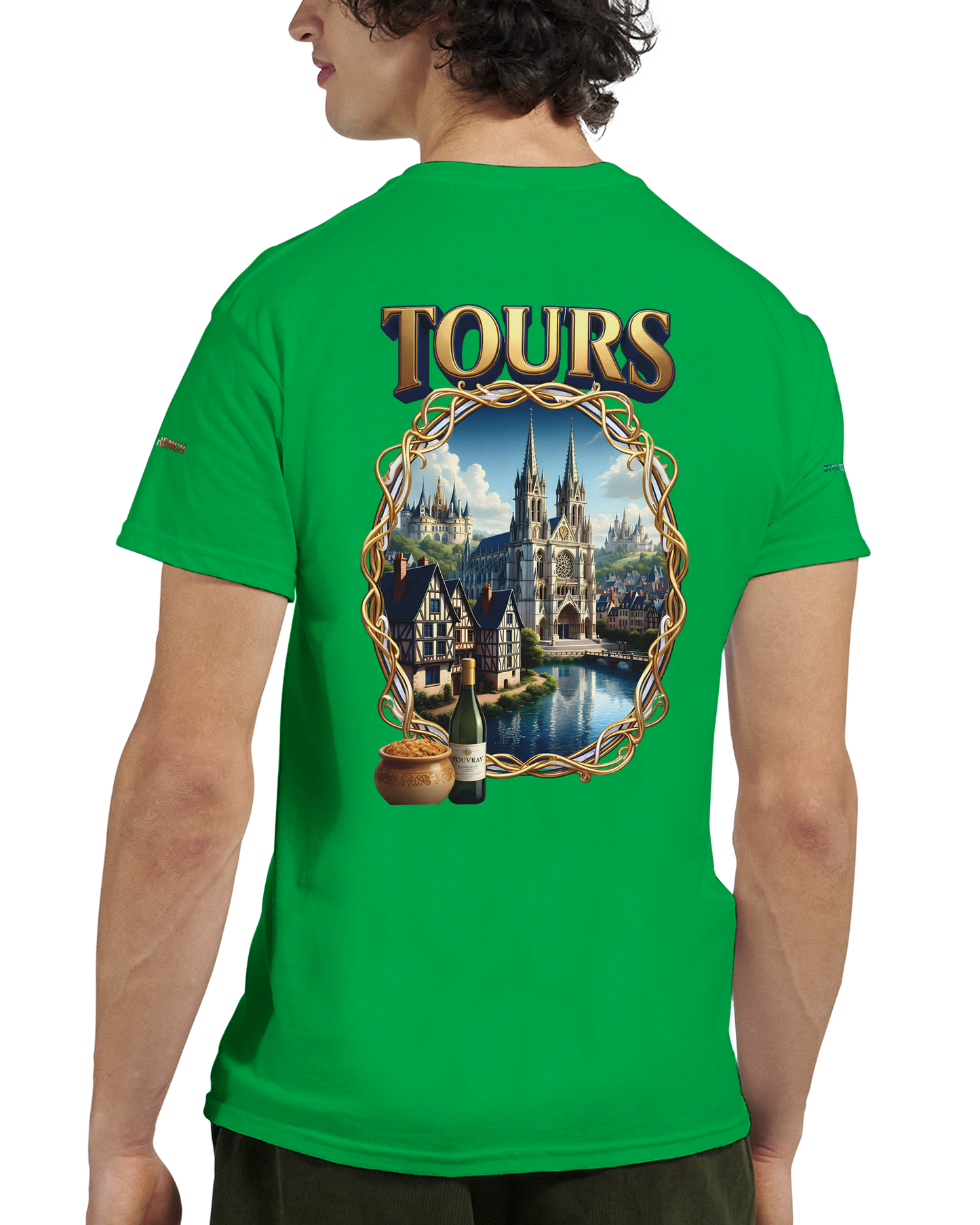 Unisex T-shirt Tours, France, thick crew neck | Gildan® 5000